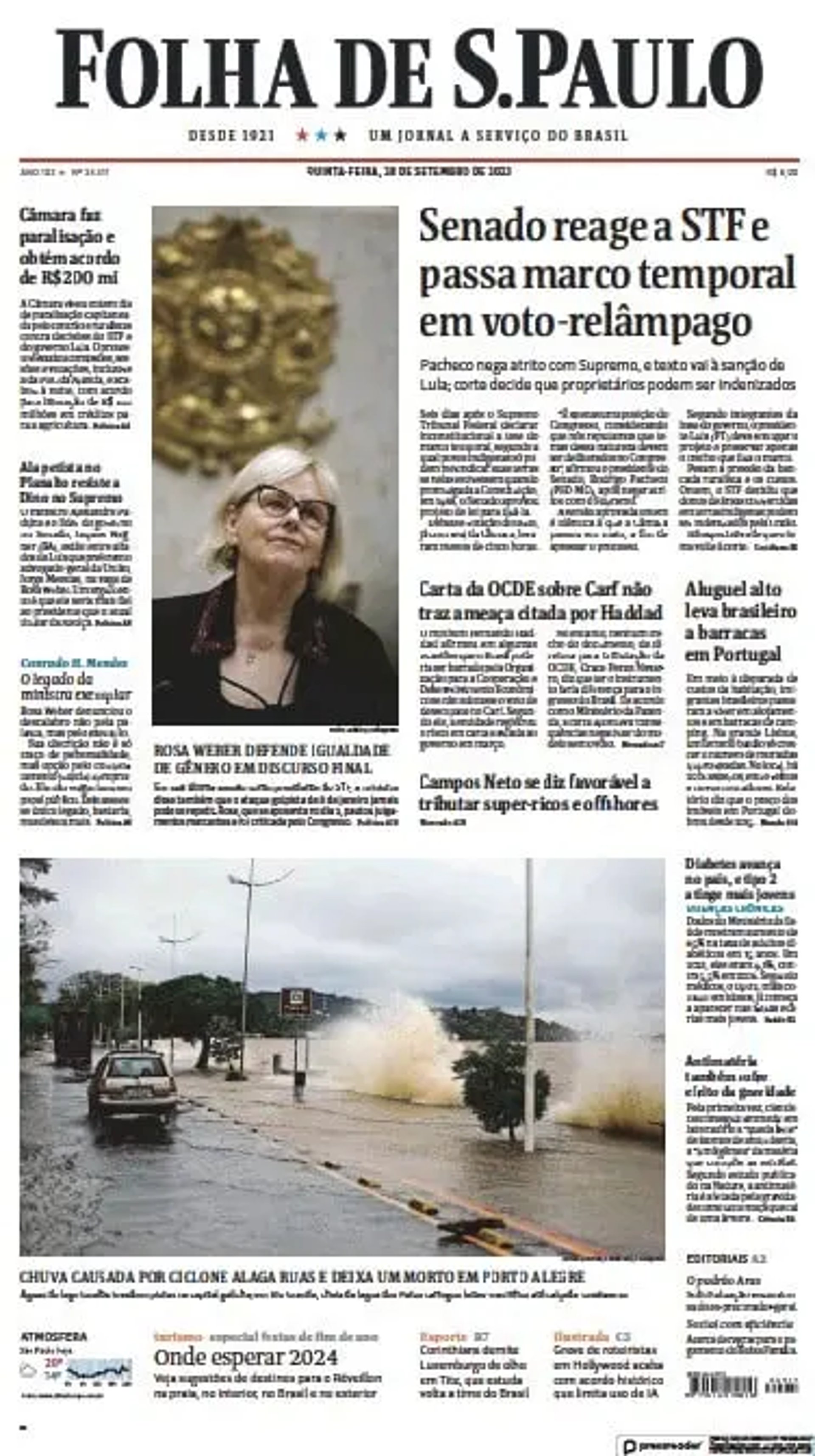 Publicar en diario Folha de San Pablo Brasil 2026