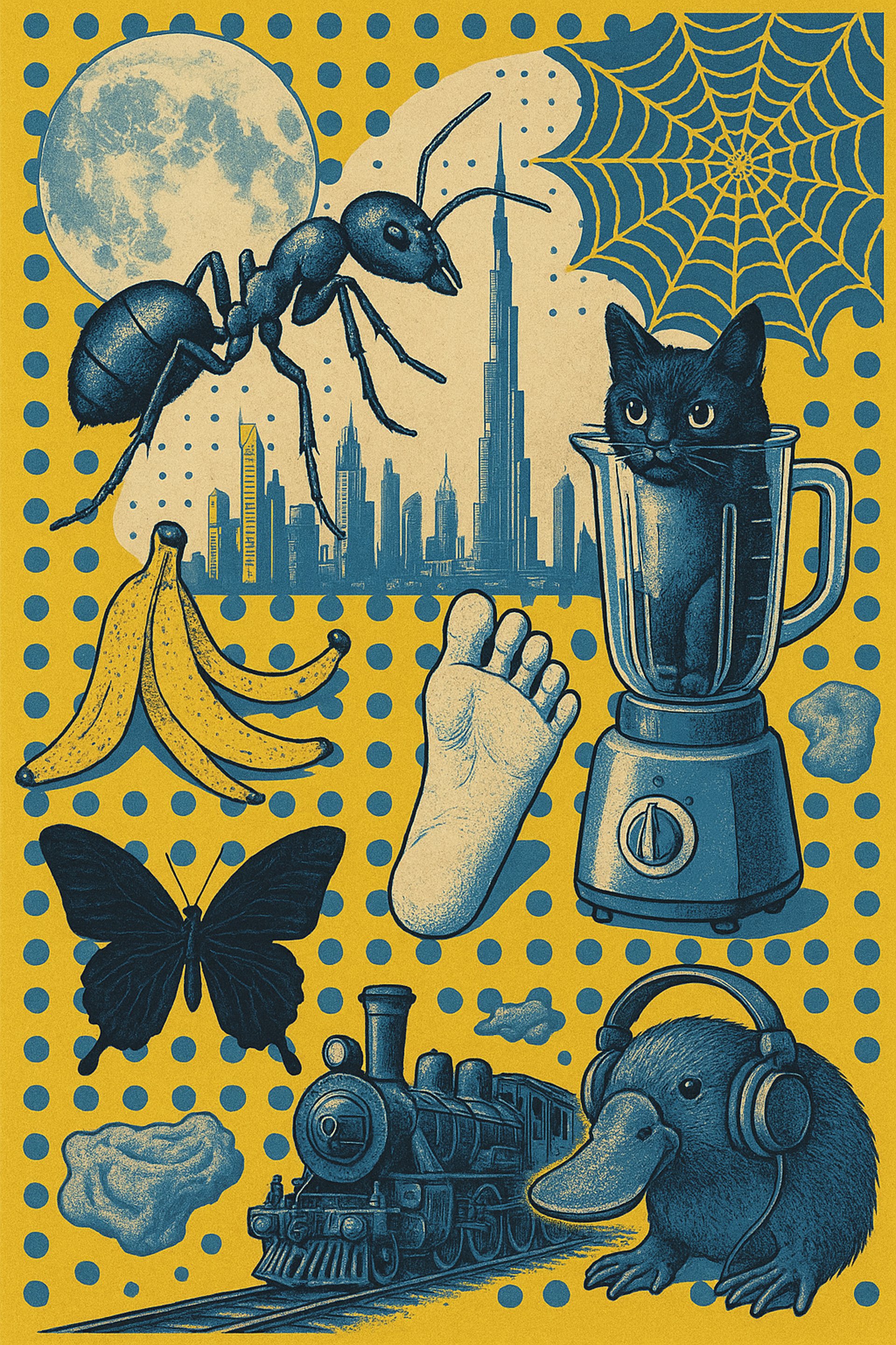 black blue and yellow textile