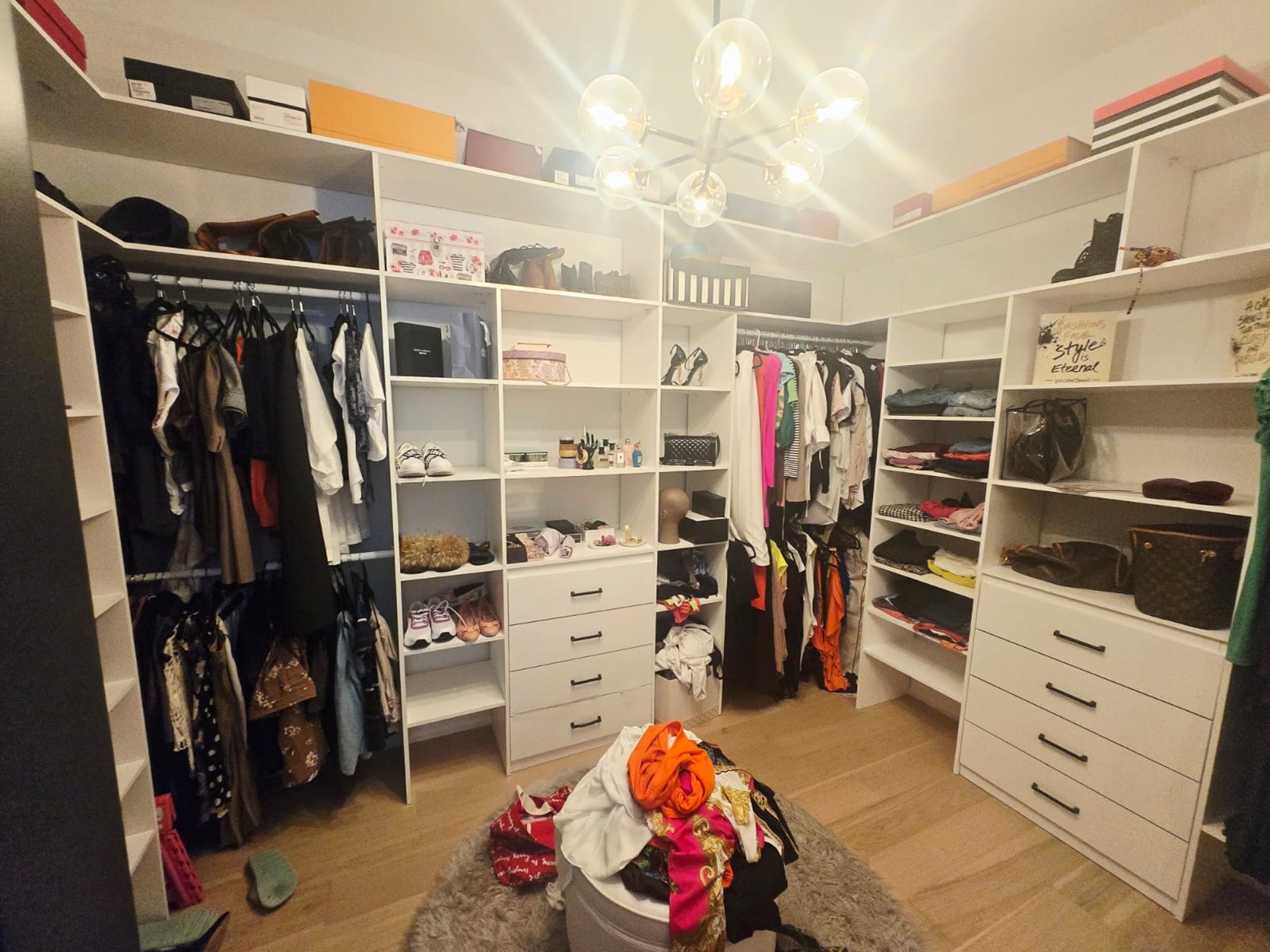 white wooden shelf with assorted items