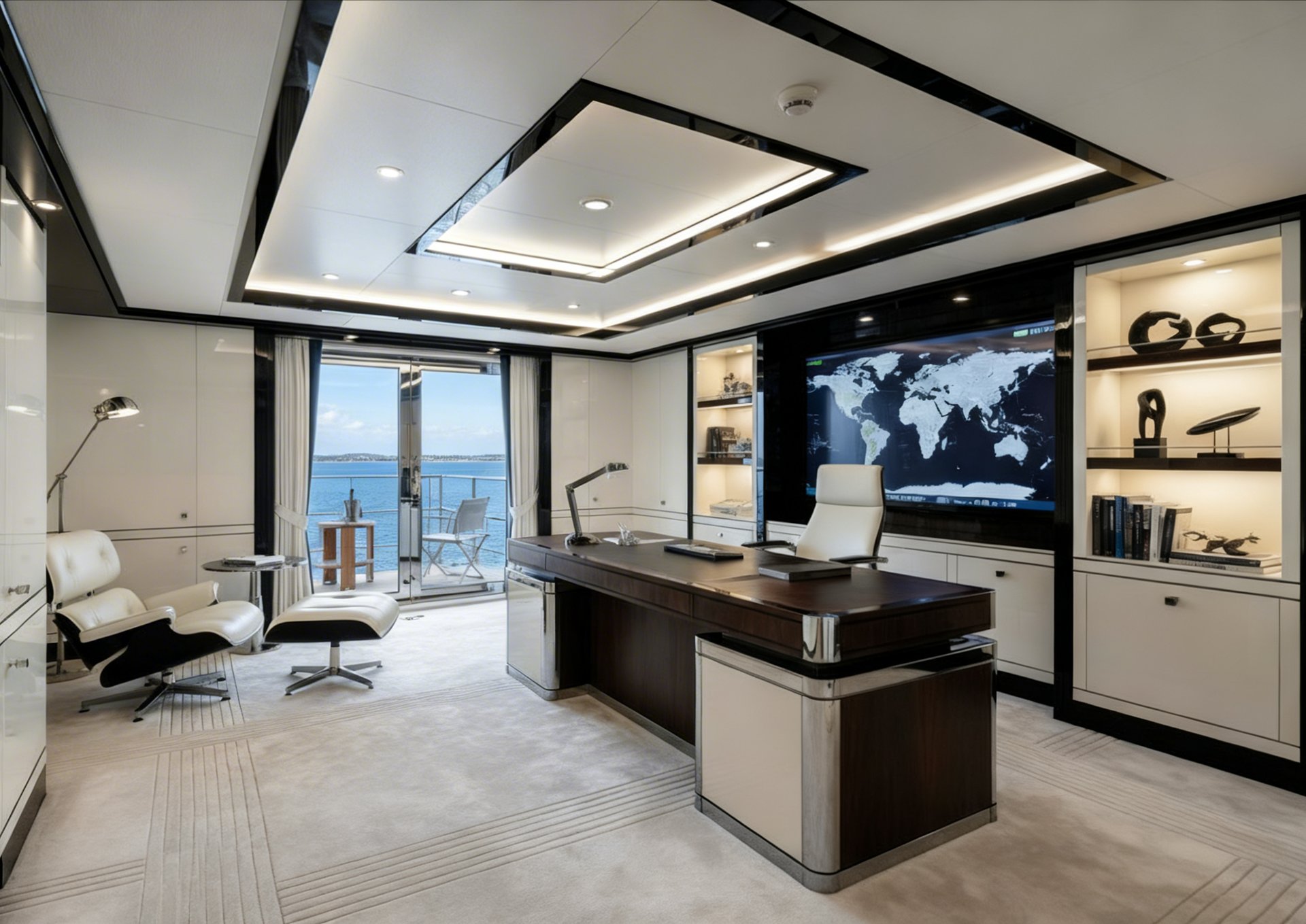 the roof of a white car with a sky background
