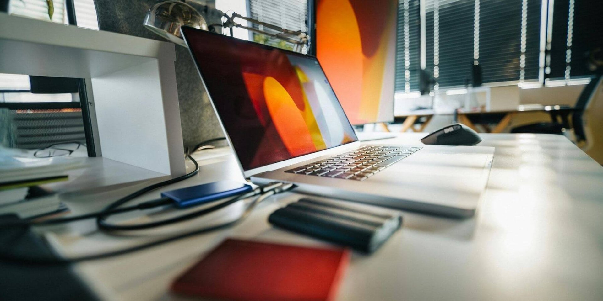 Macbook on Workdesk