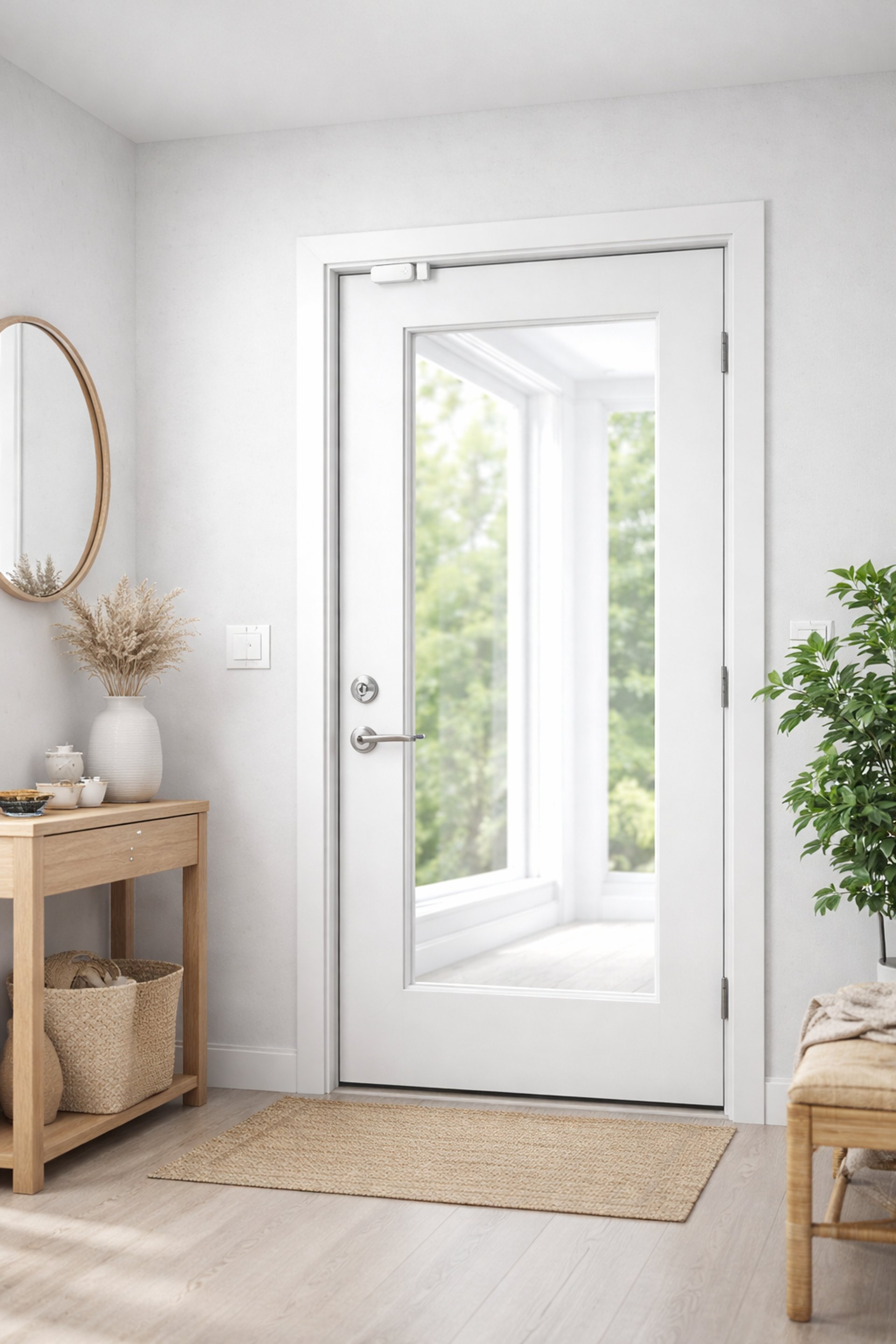 an abstract photo of a curved building with a blue sky in the background