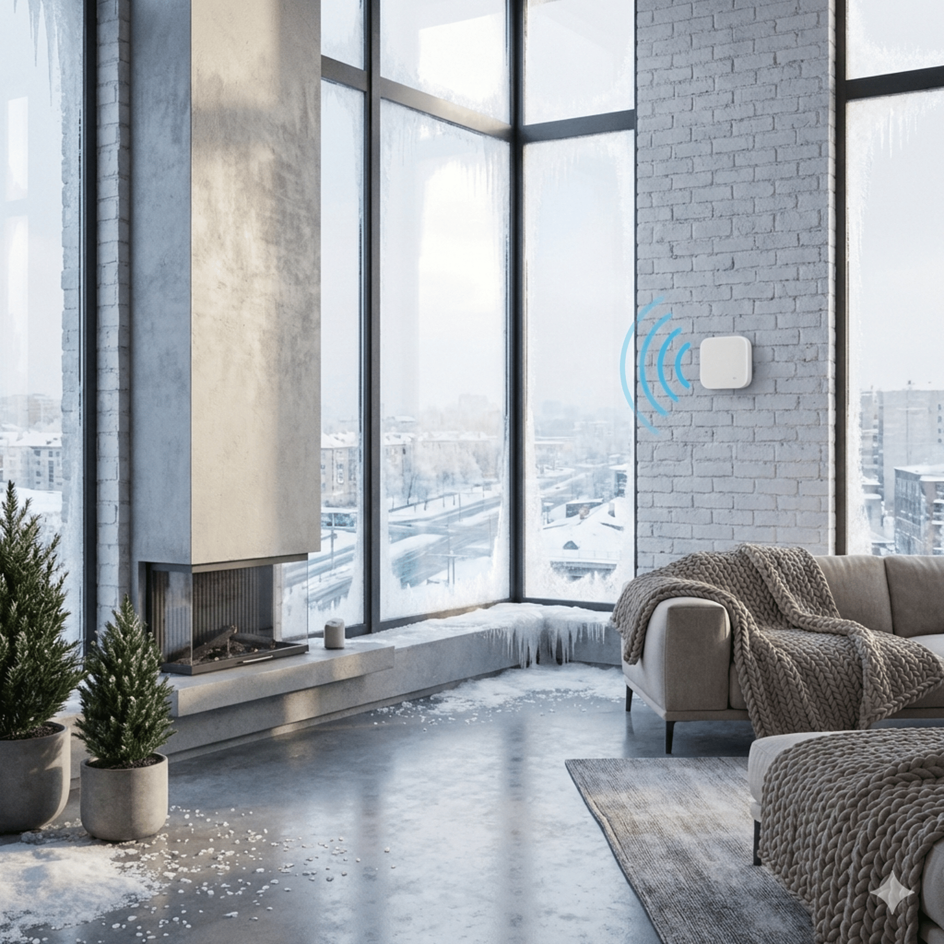 an abstract photo of a curved building with a blue sky in the background