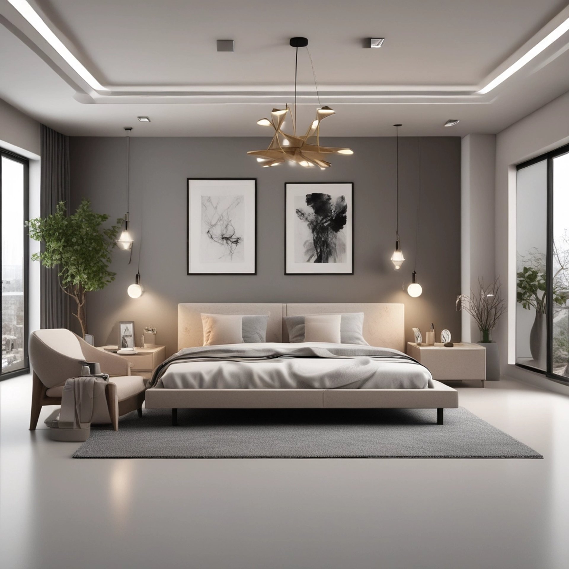 an abstract photo of a curved building with a blue sky in the background