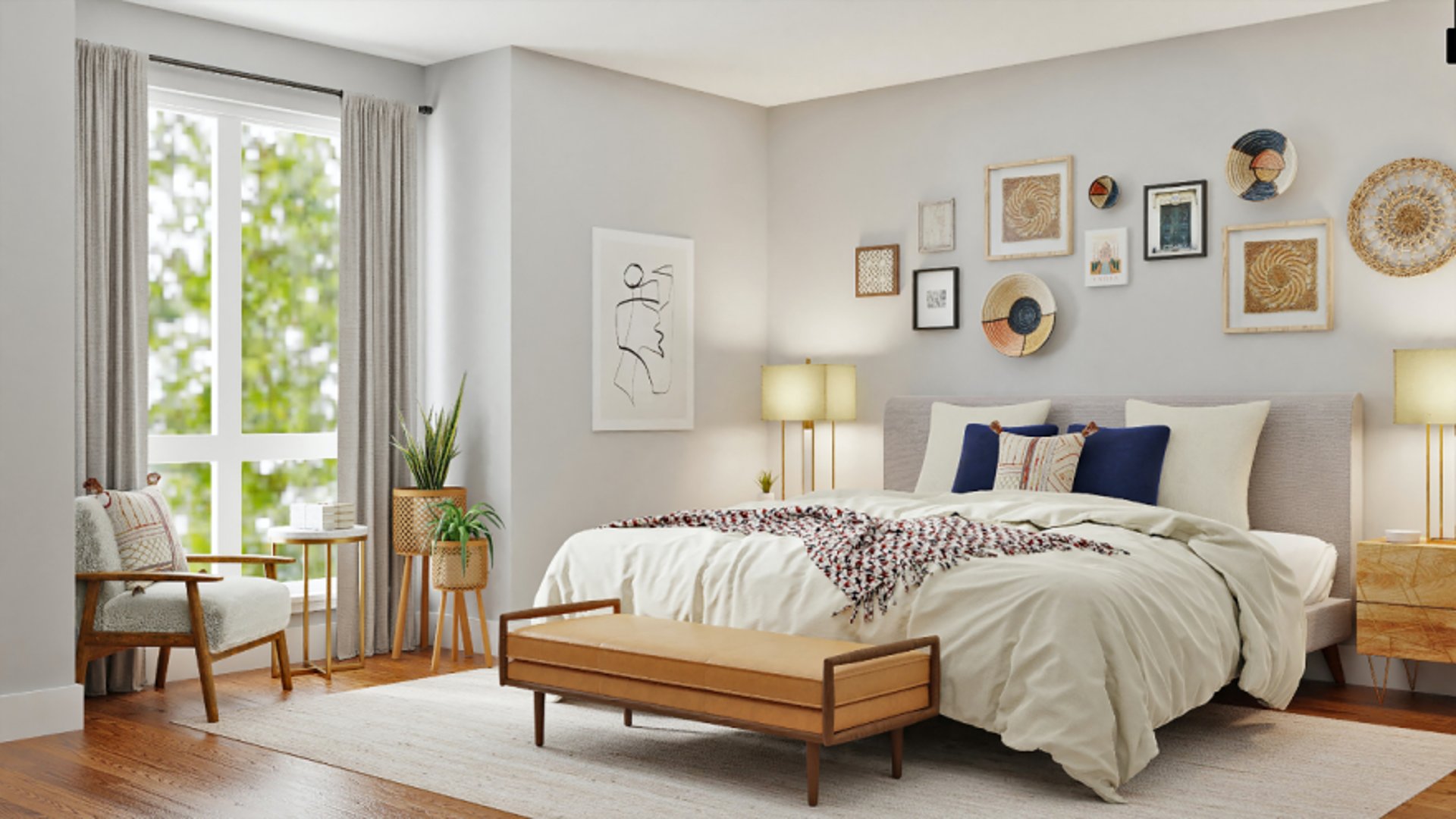 black and white bed linen
