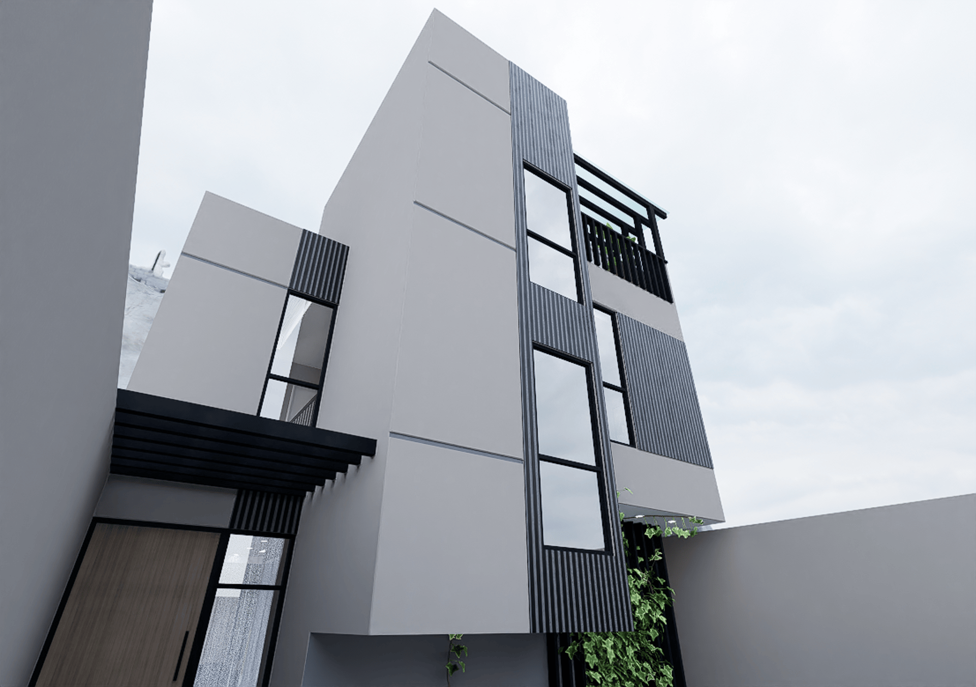 low angle photography of gray building at daytime
