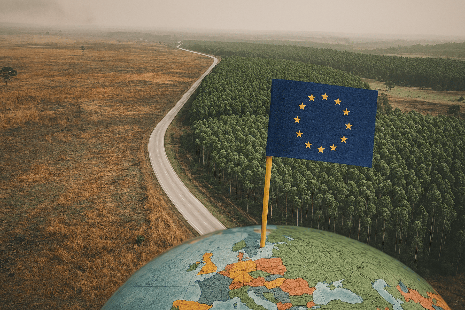 aerial photo of farm