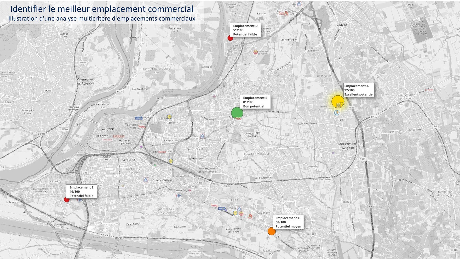 Identifier le meilleur emplacement commercial