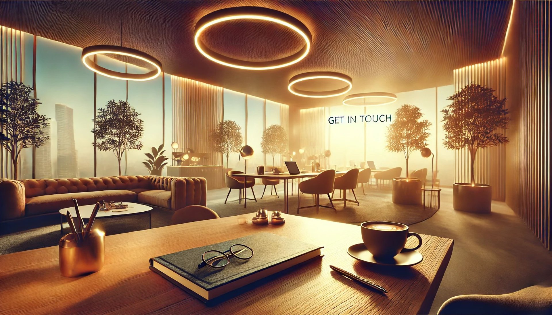 an abstract photo of a curved building with a blue sky in the background