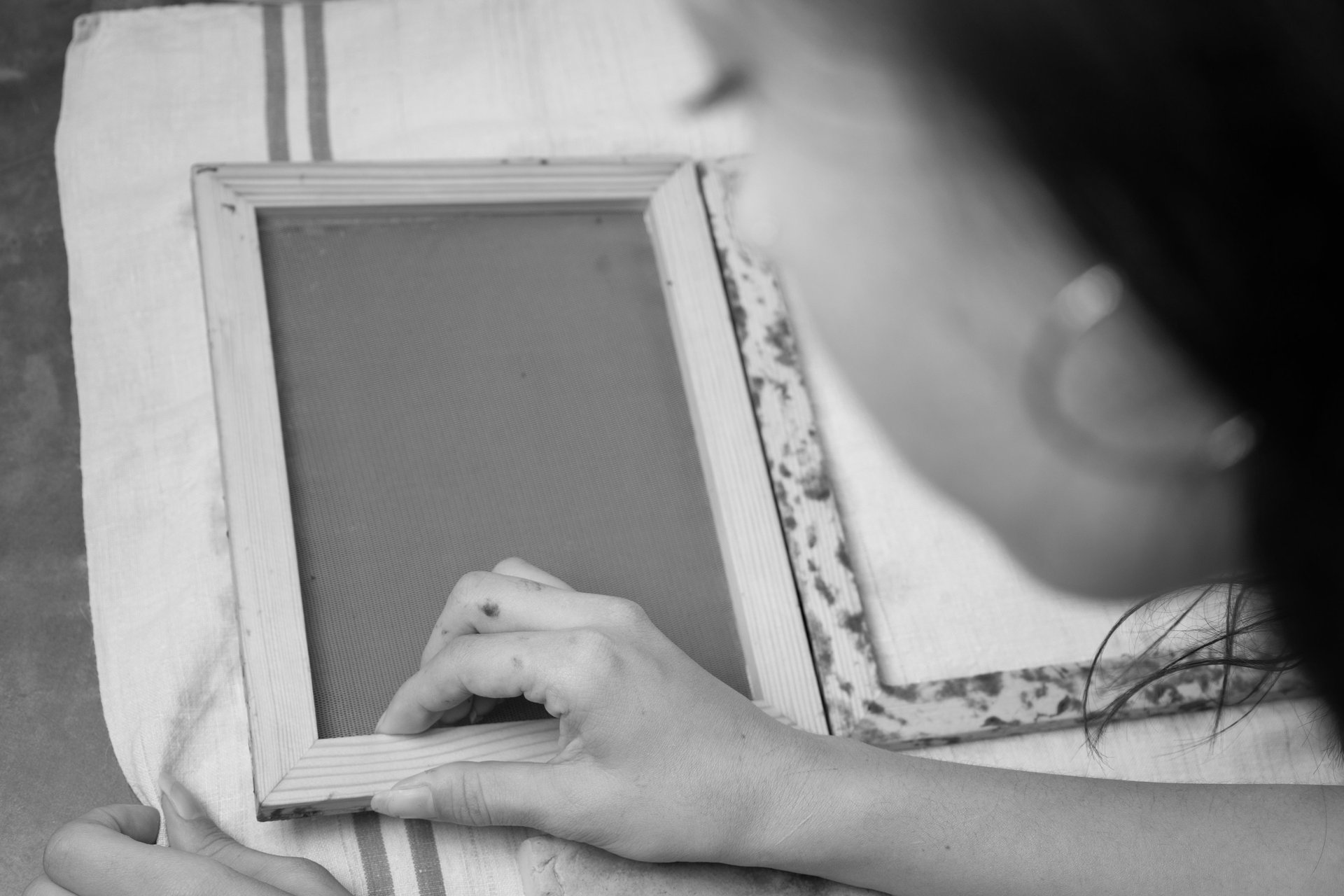 black and white bed linen