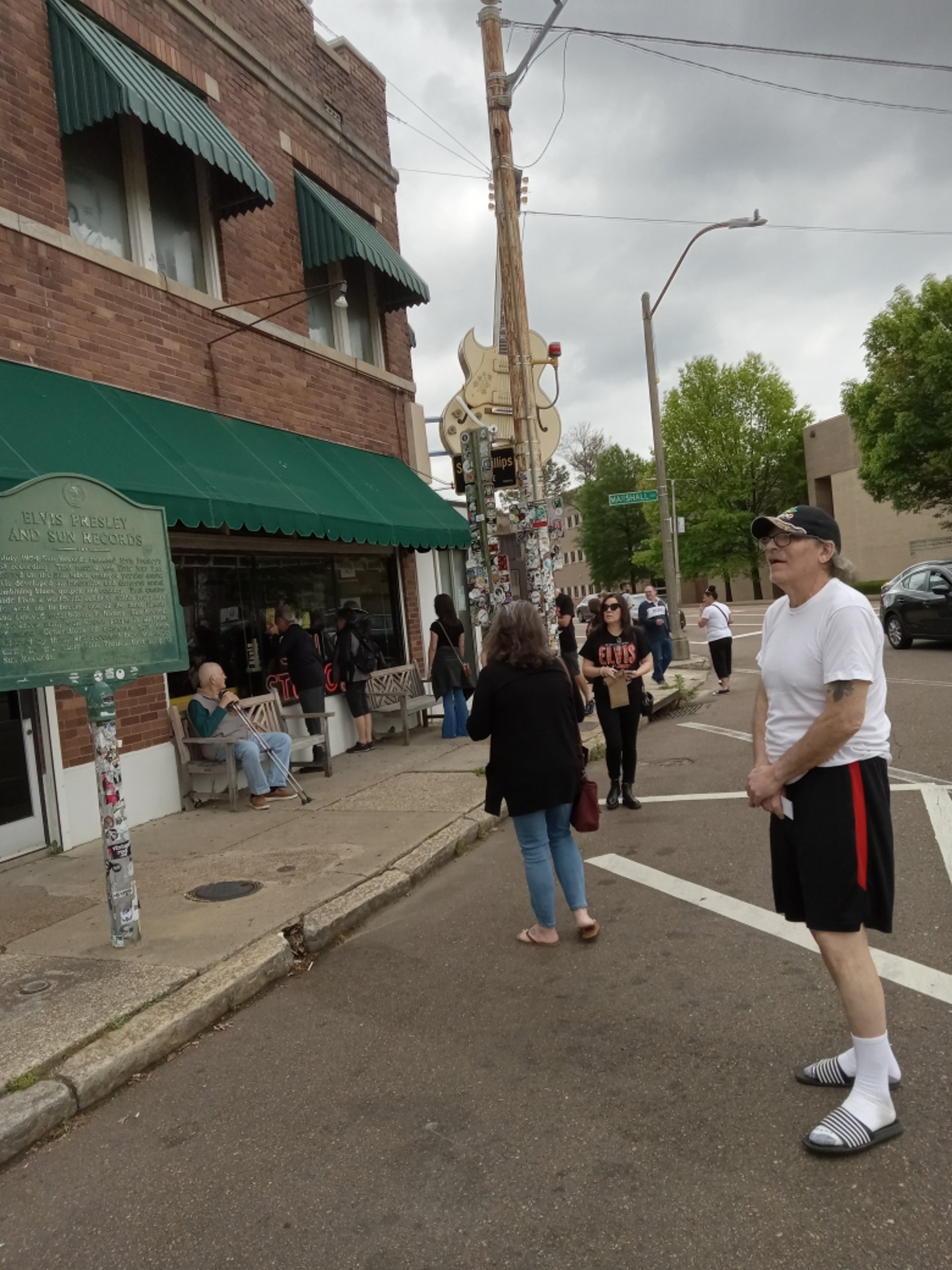 Al visiting sun studios in Memphis Tennessee.