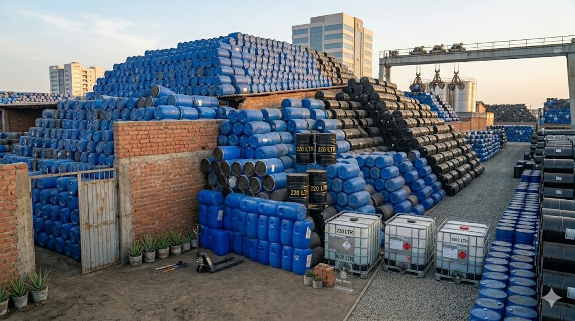 aerial view photo of freight containers