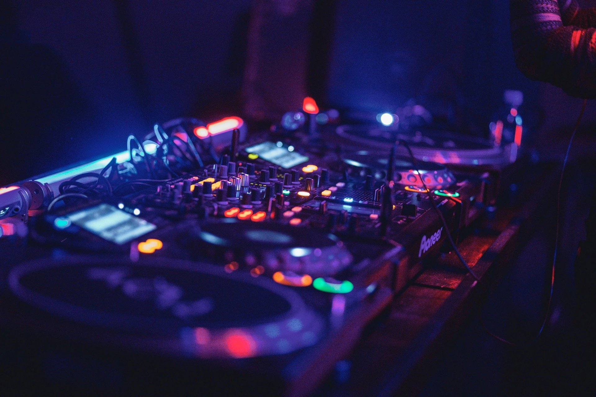 lighted DJ mixer