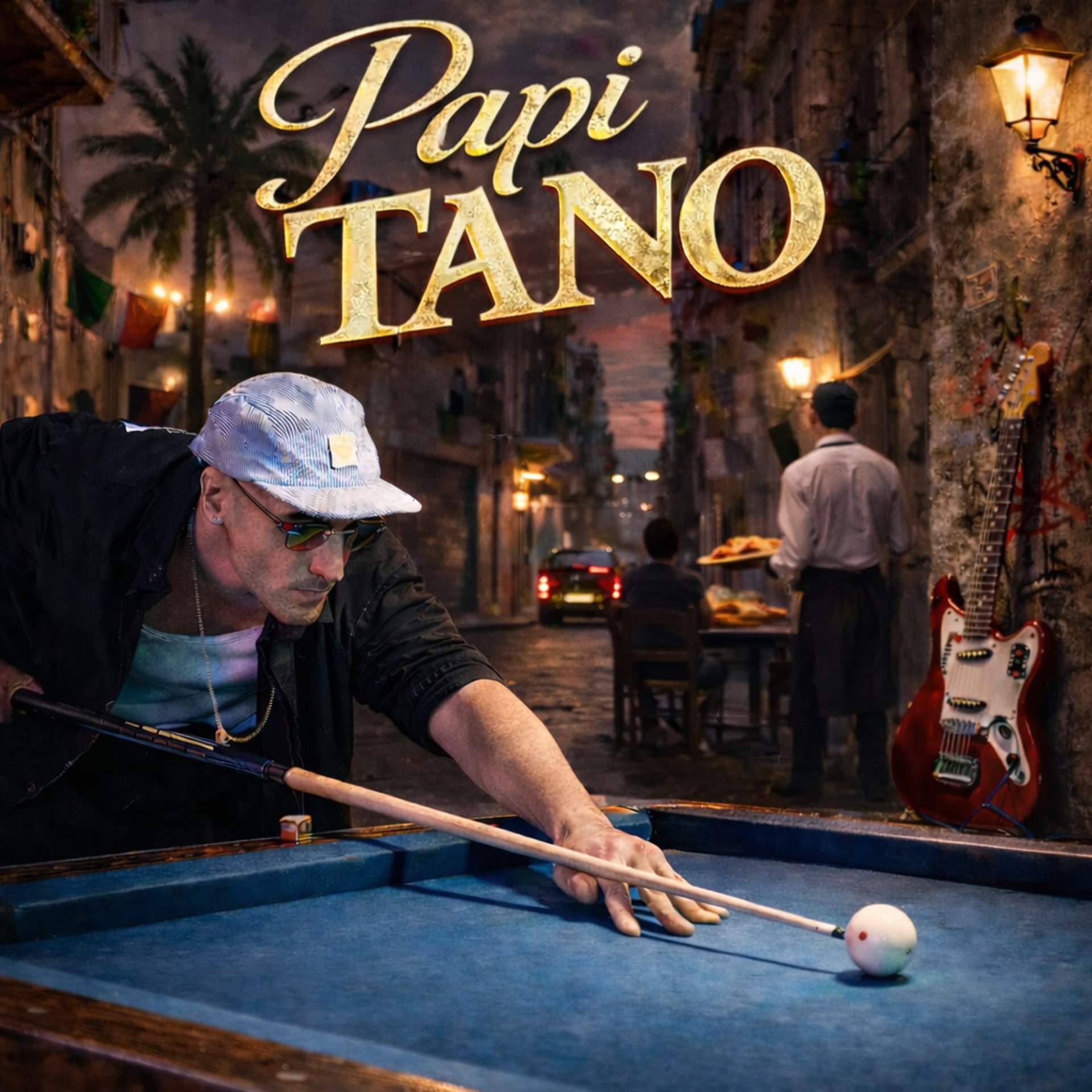 an abstract photo of a curved building with a blue sky in the background