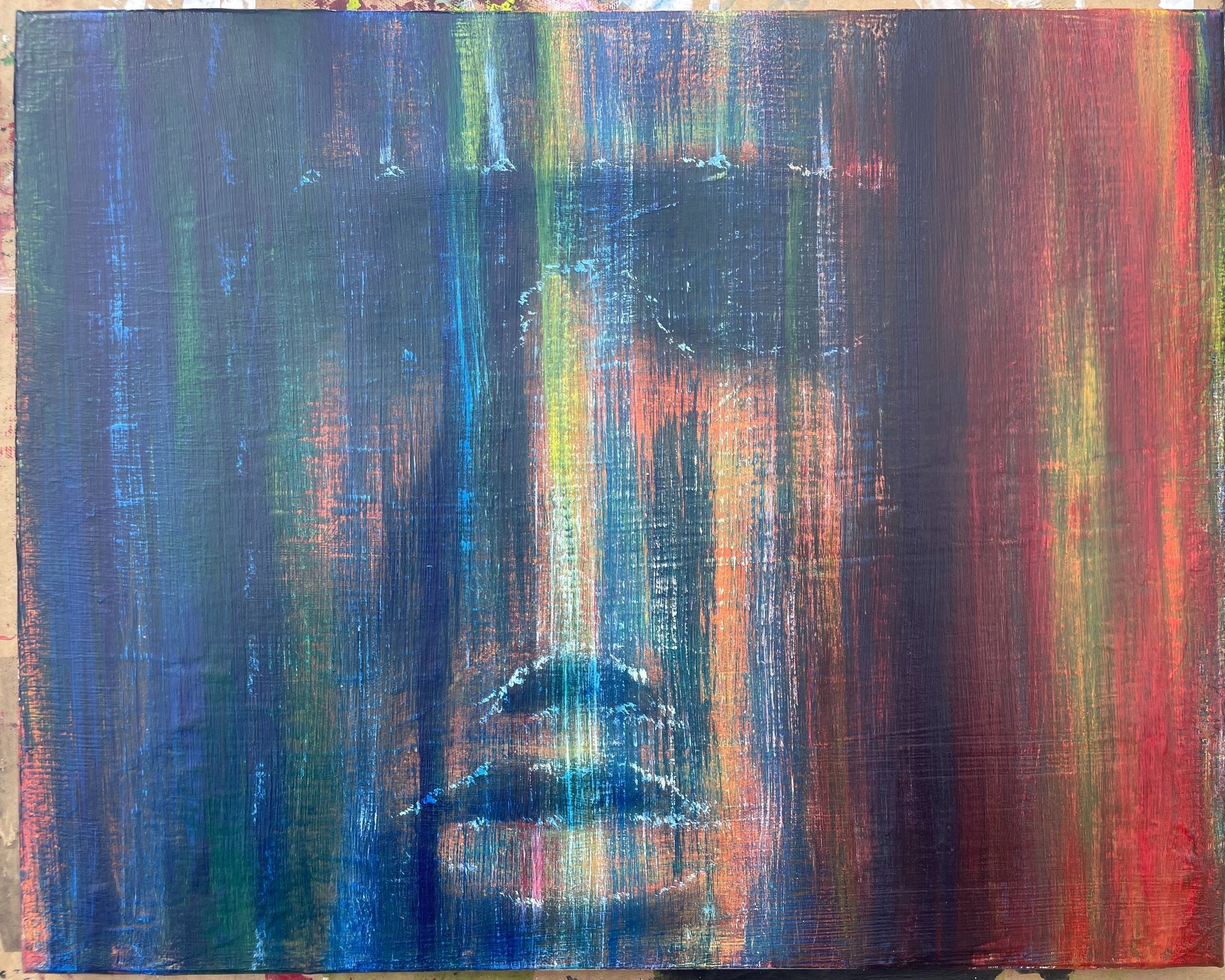 black blue and yellow textile