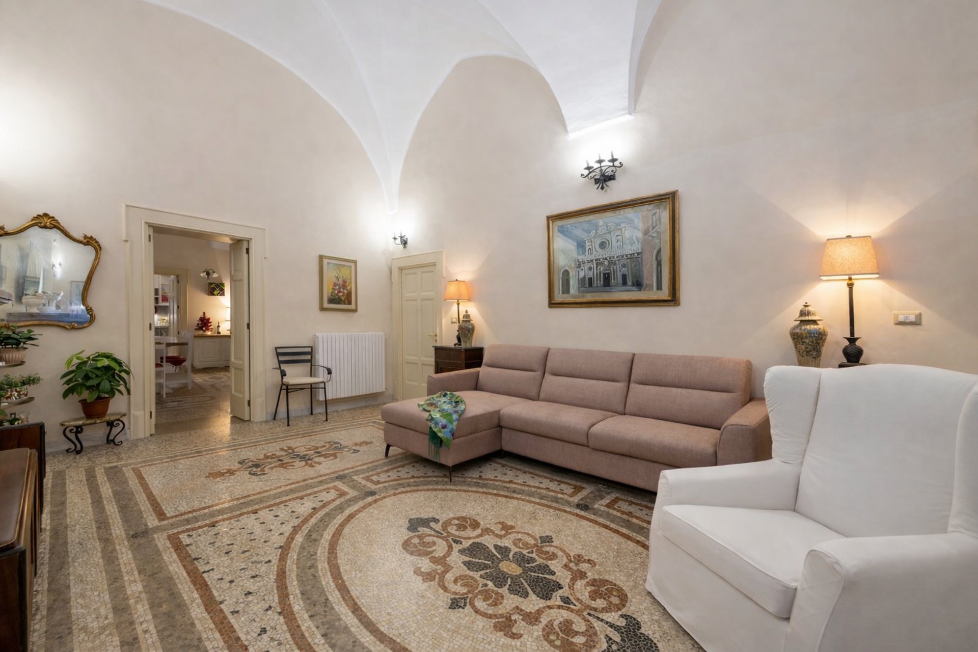 an aerial view of a city by the ocean