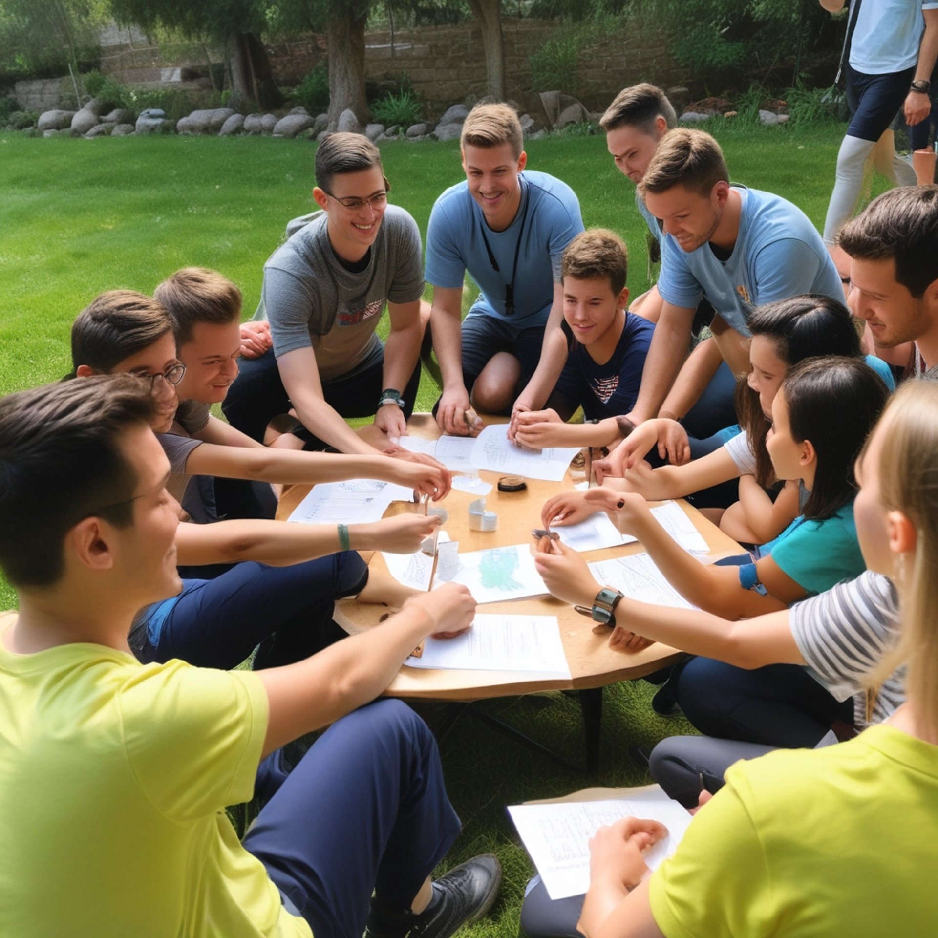 an abstract photo of a curved building with a blue sky in the background