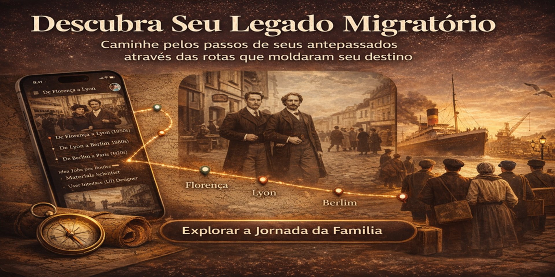 old photos in brown wooden chest