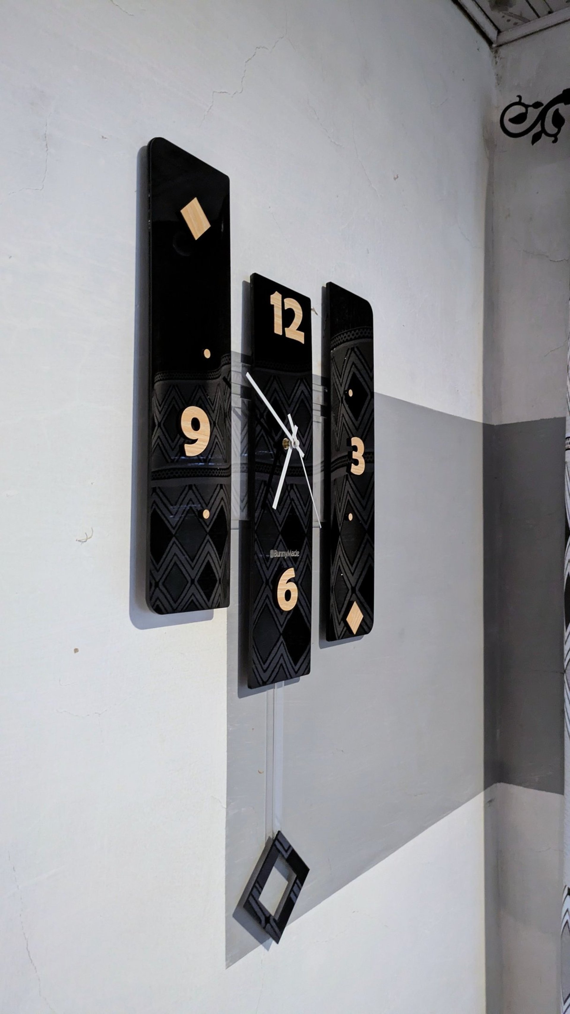 black blue and yellow textile