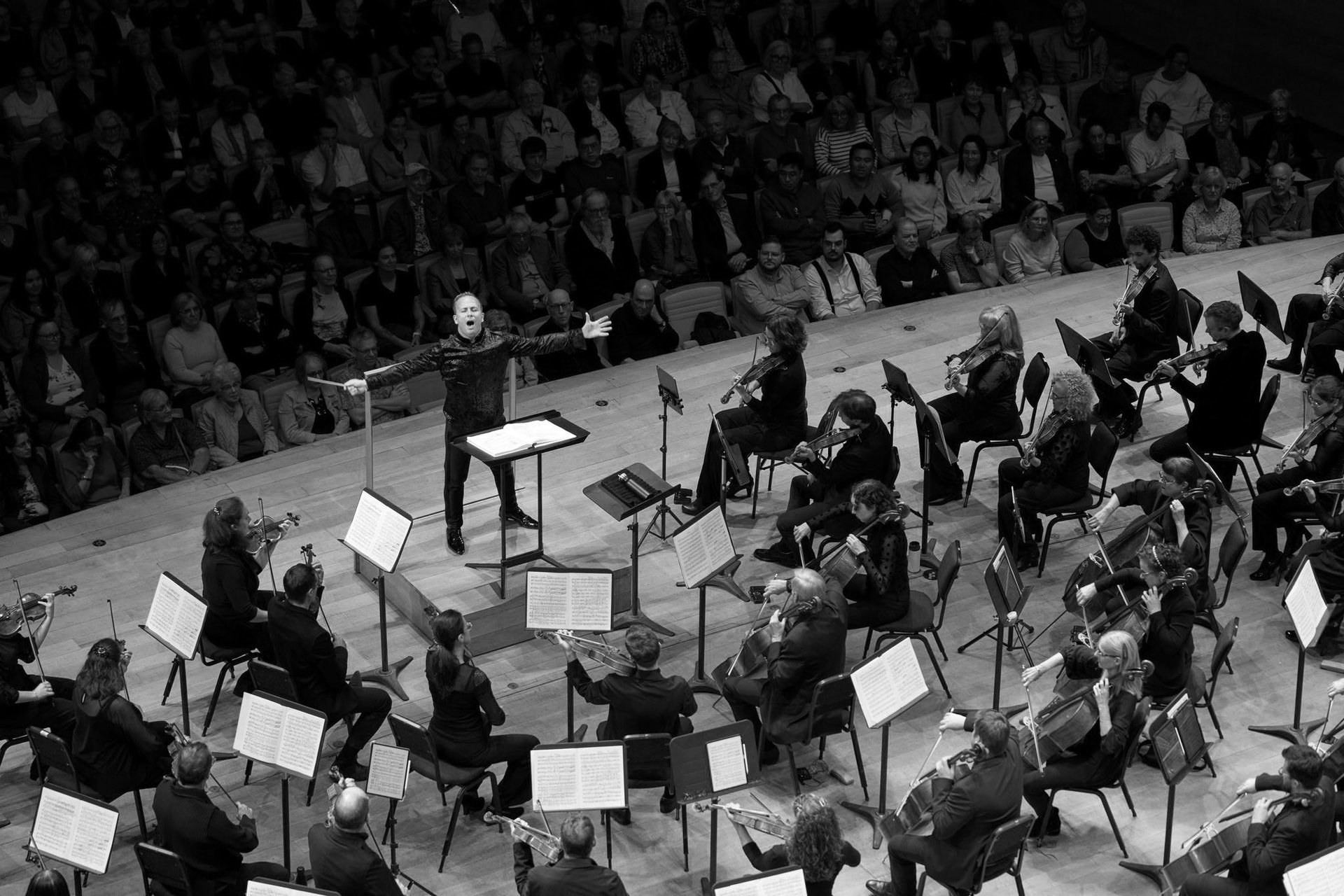 human hand neon signage