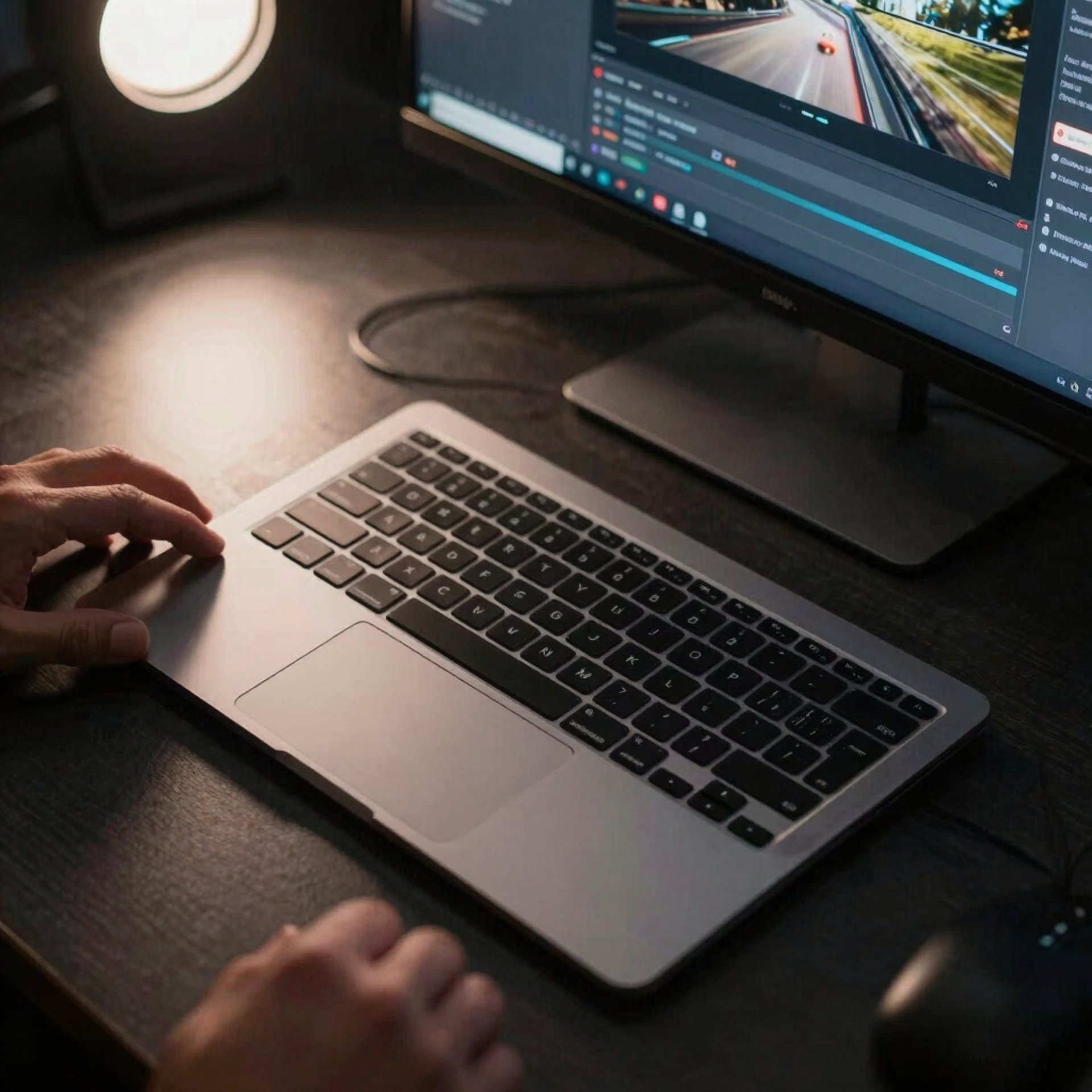 gray computer monitor