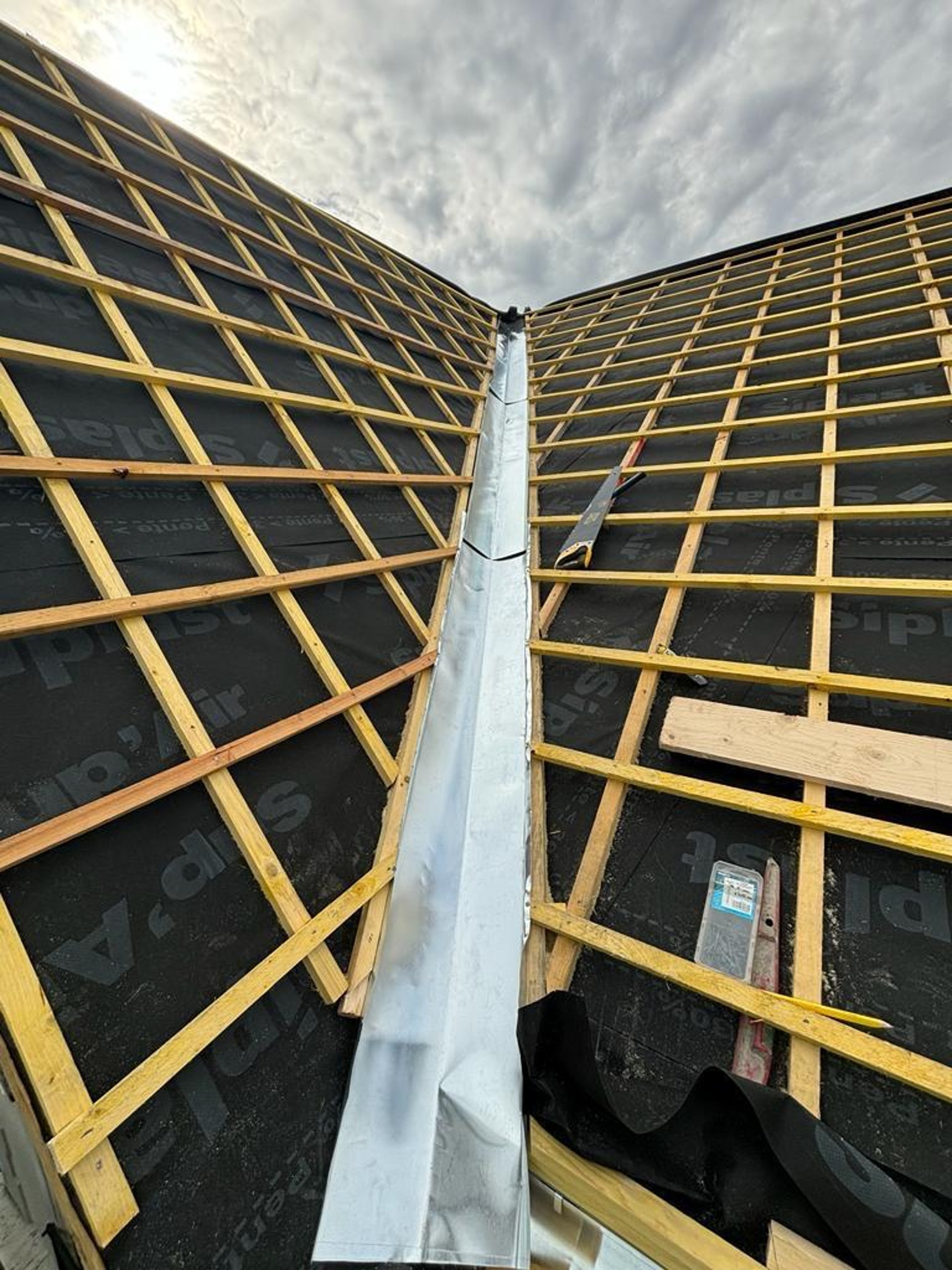 a close-up of a roof