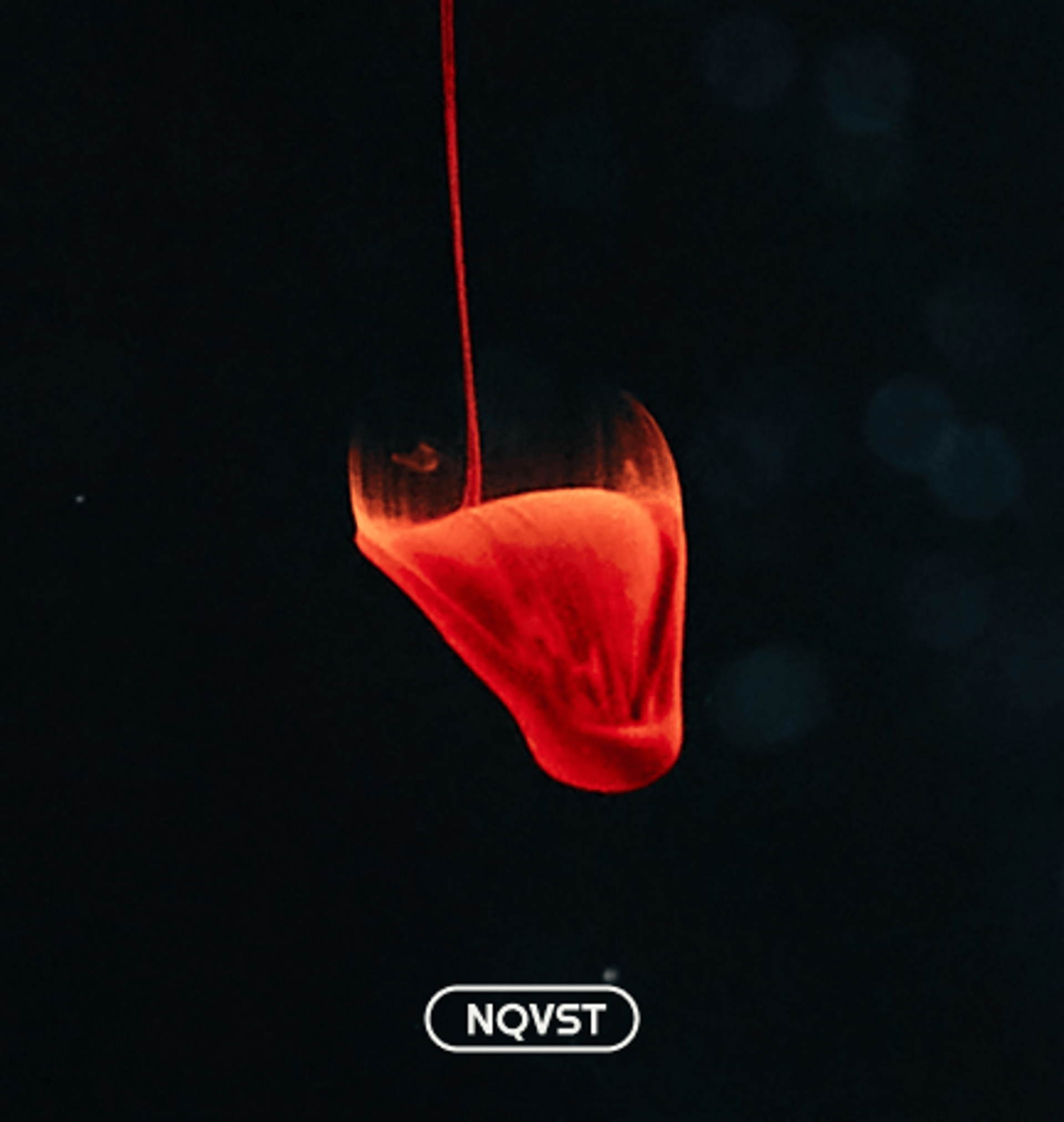 an abstract photo of a curved building with a blue sky in the background