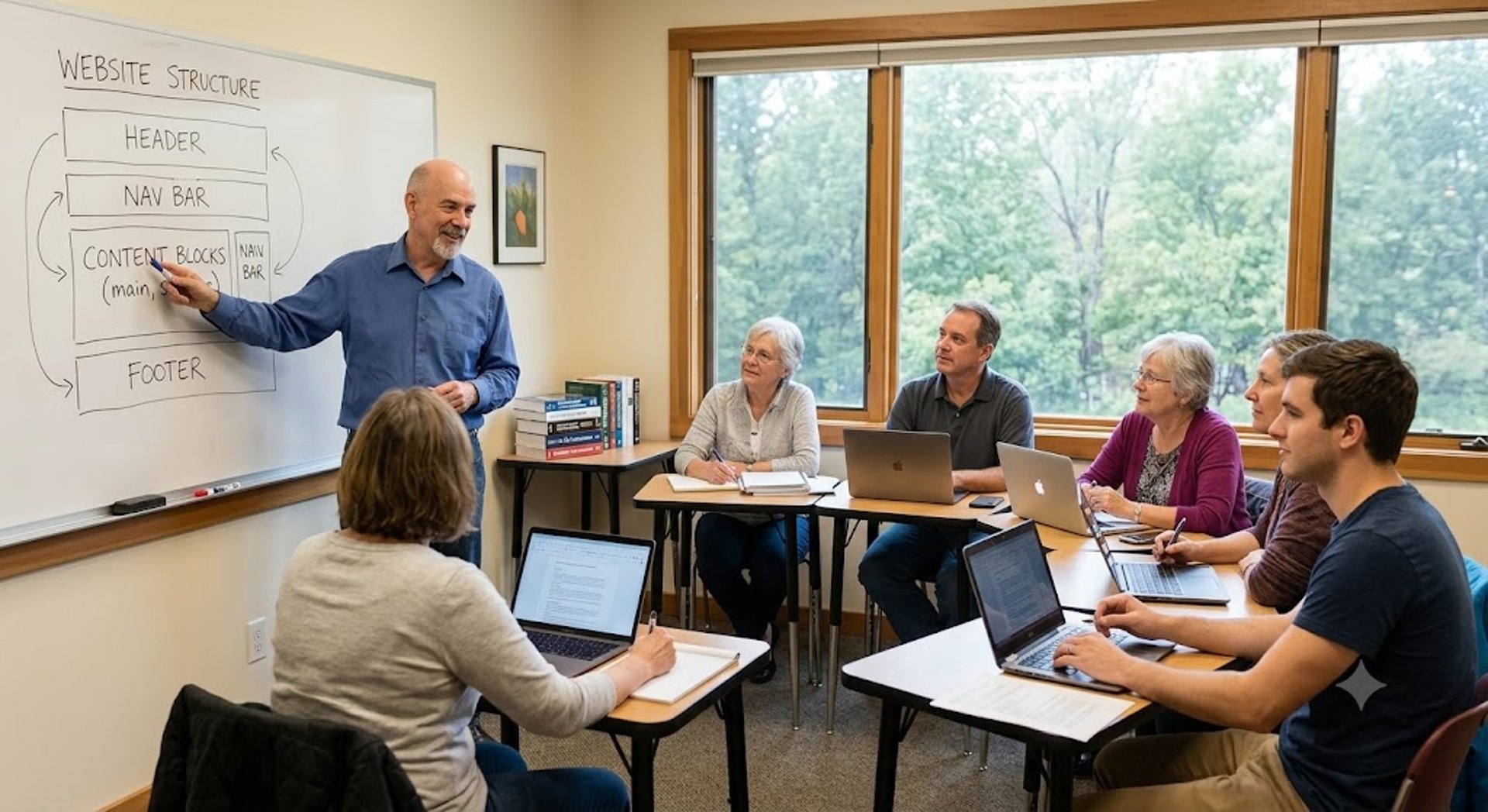 I conduct seminars and information and training sessions for small groups