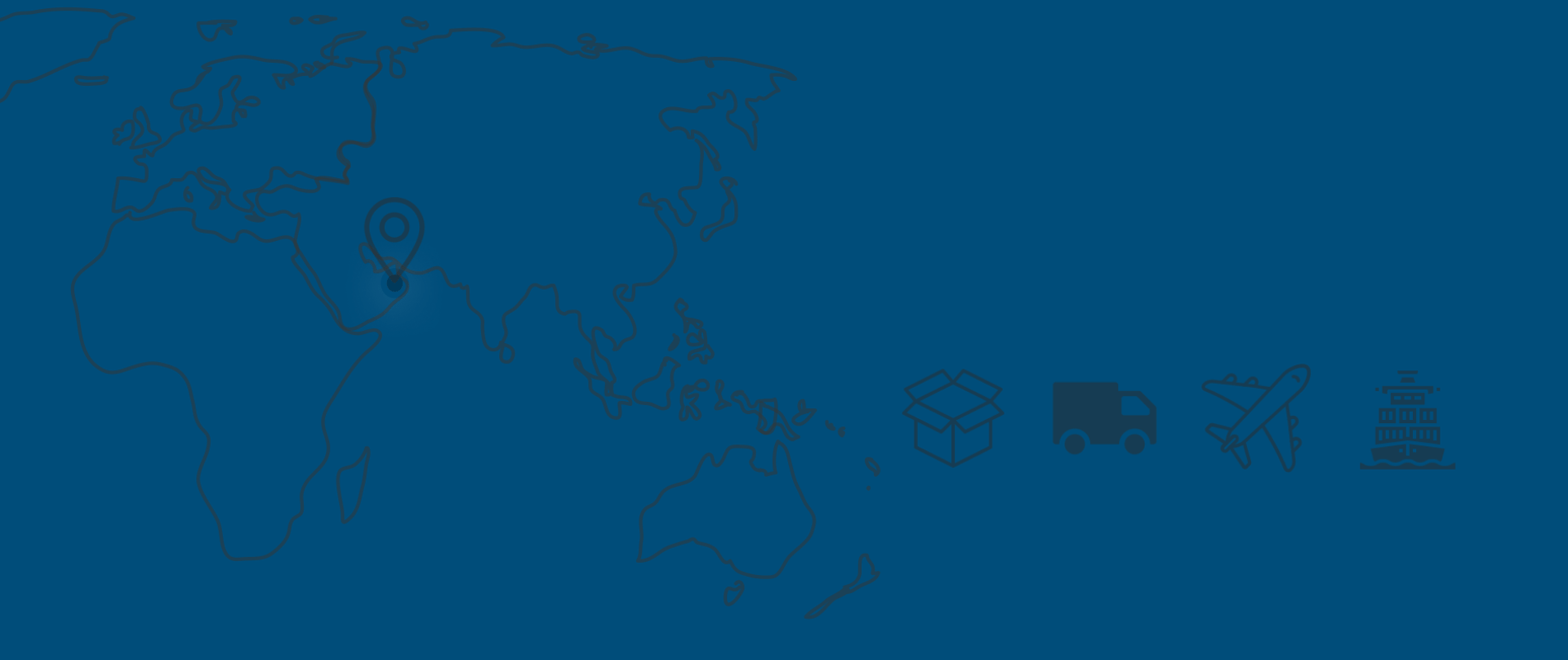 An aerial view of a cargo ship in the ocean