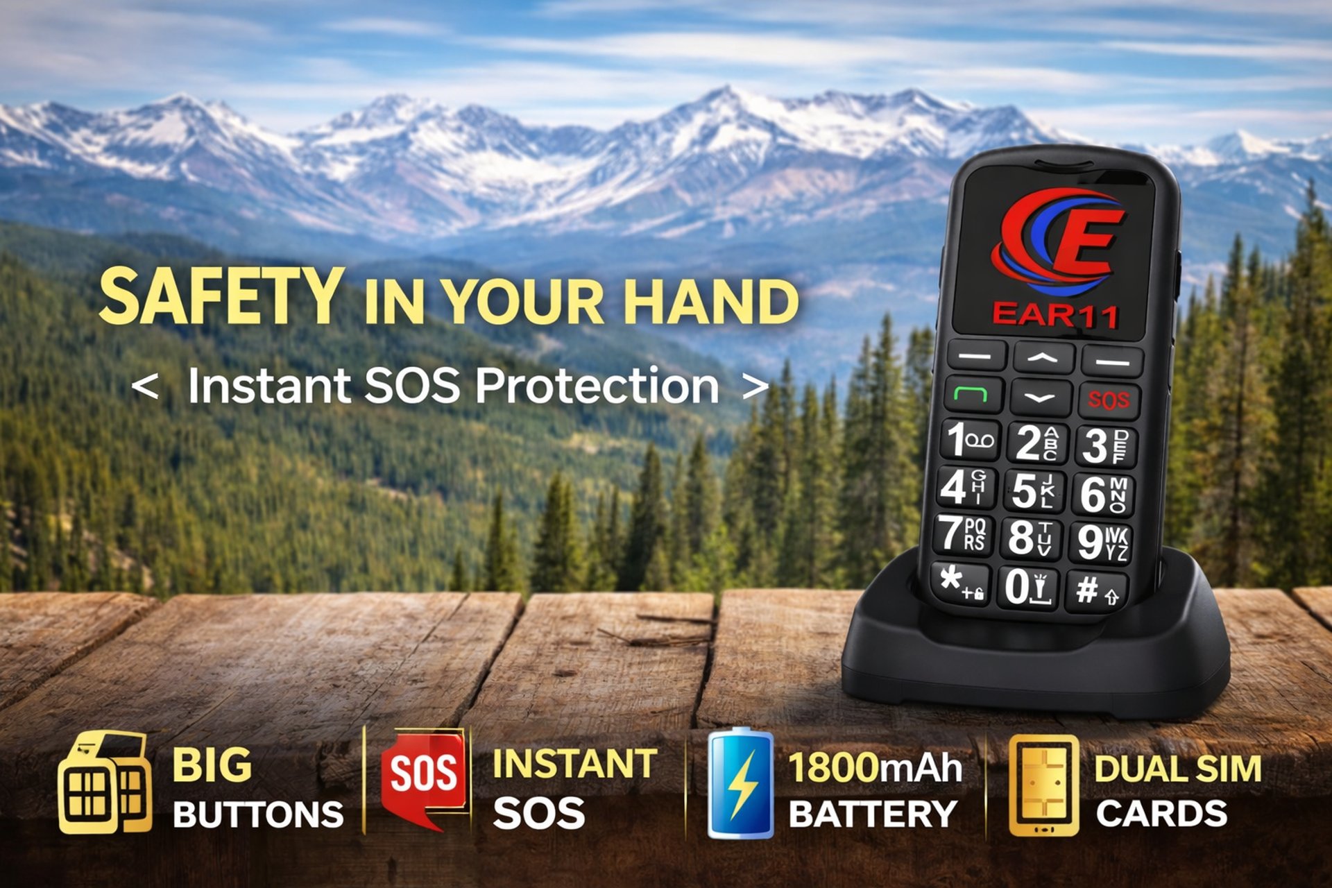 EAR11 BIG NUMBER PHONE