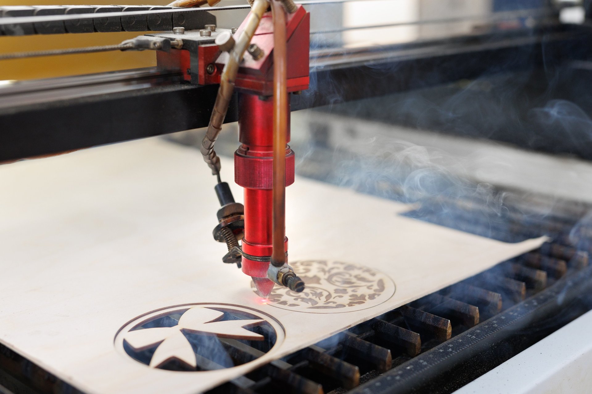 an abstract photo of a curved building with a blue sky in the background