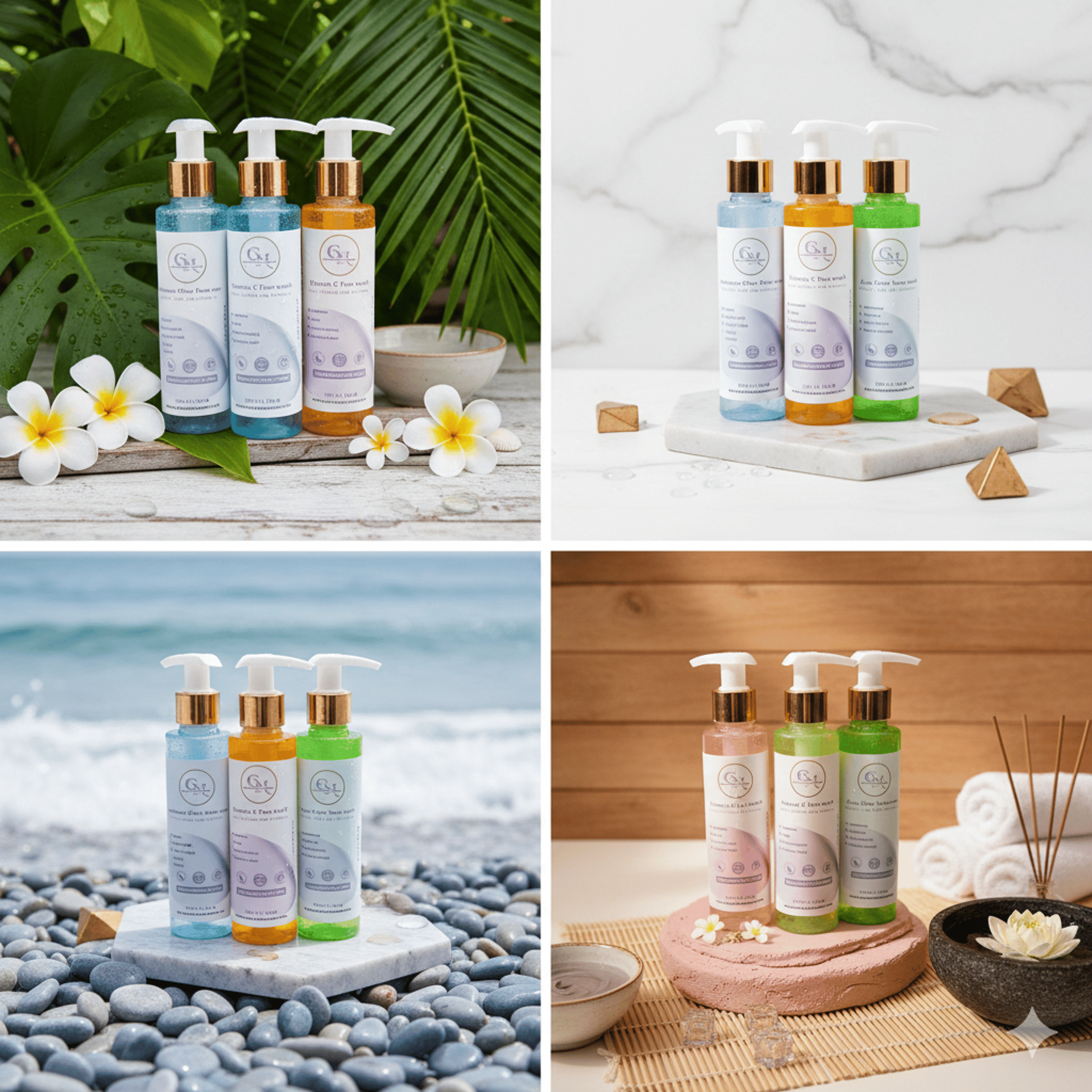 a glass bottle with a black top and a silver cap