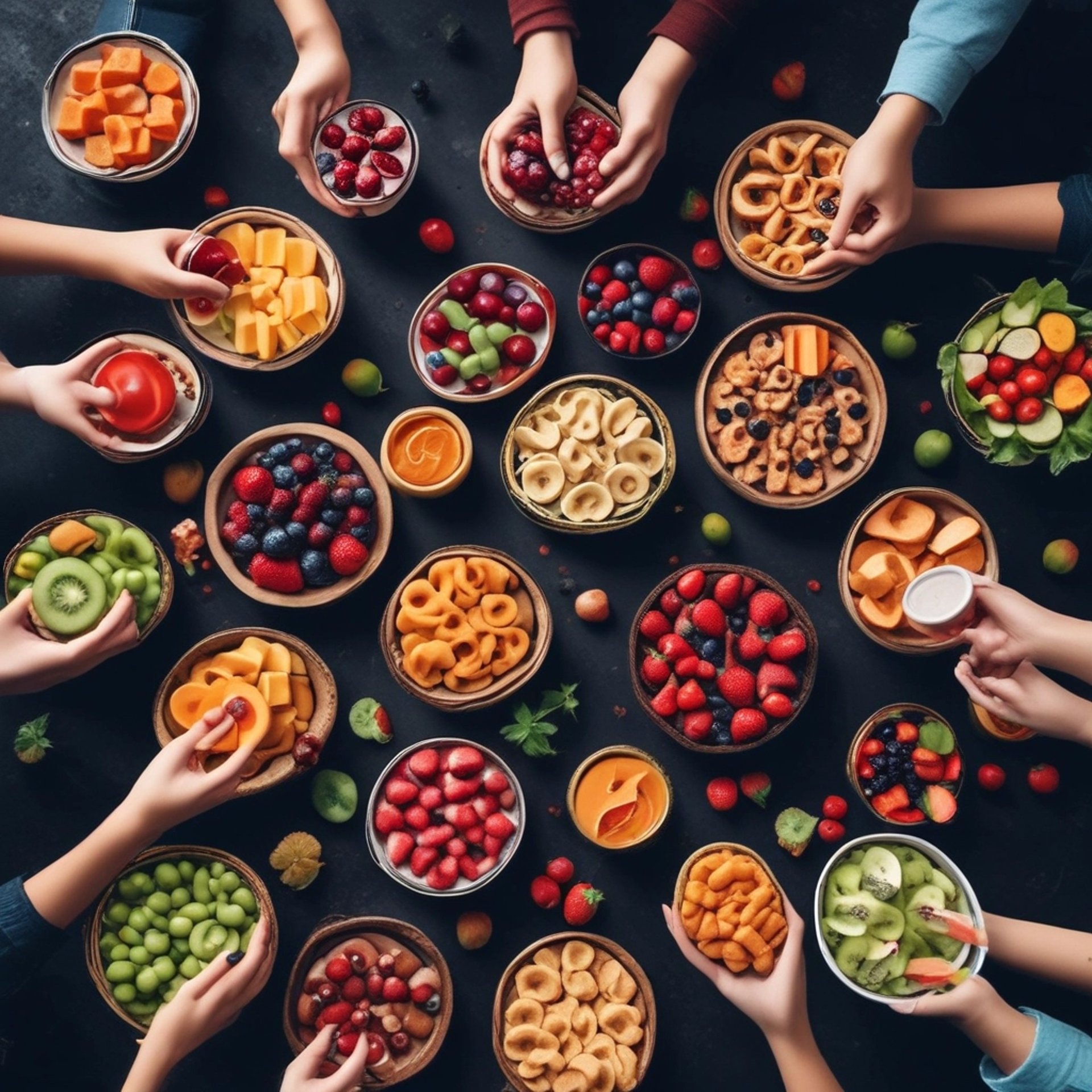 an abstract photo of a curved building with a blue sky in the background