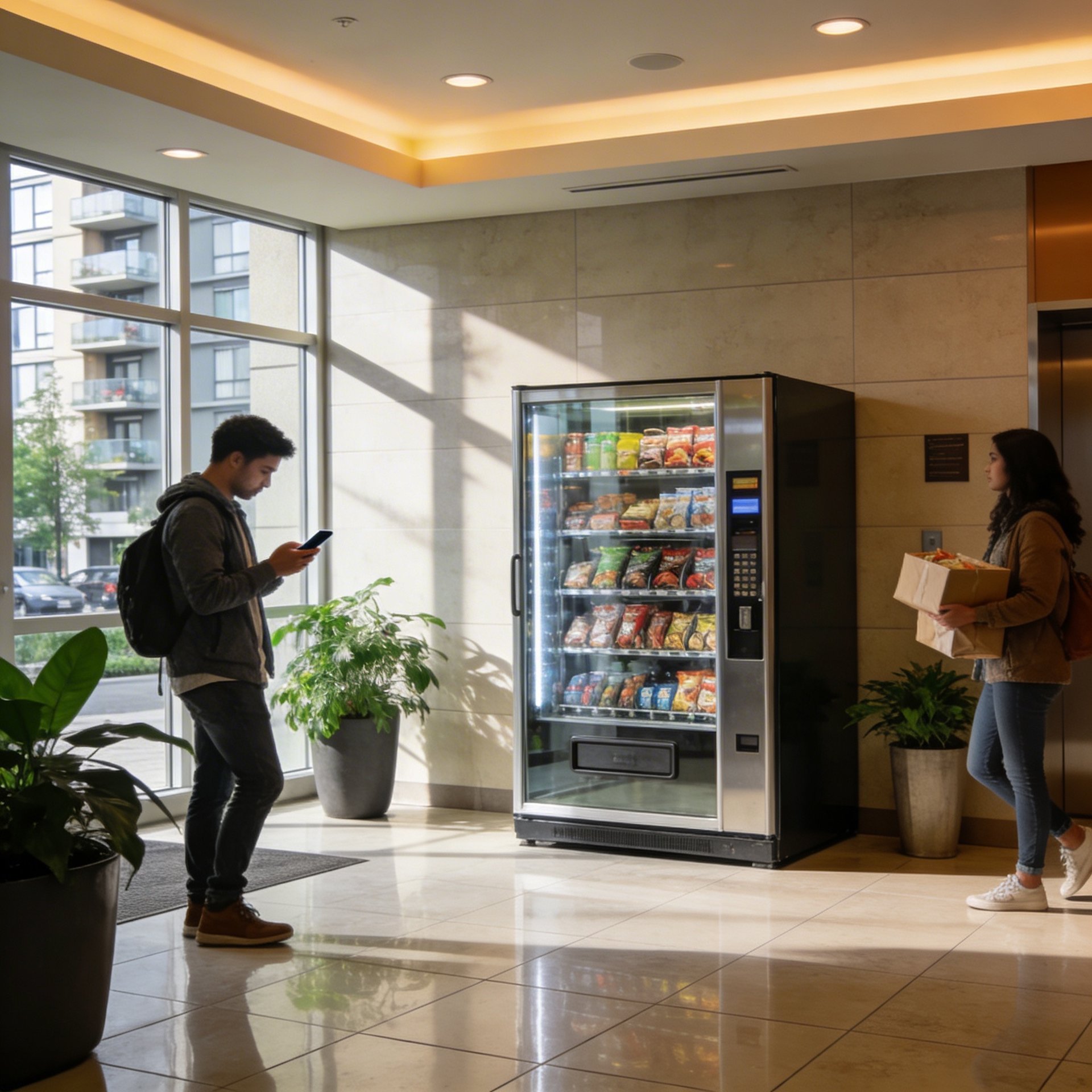 an abstract photo of a curved building with a blue sky in the background