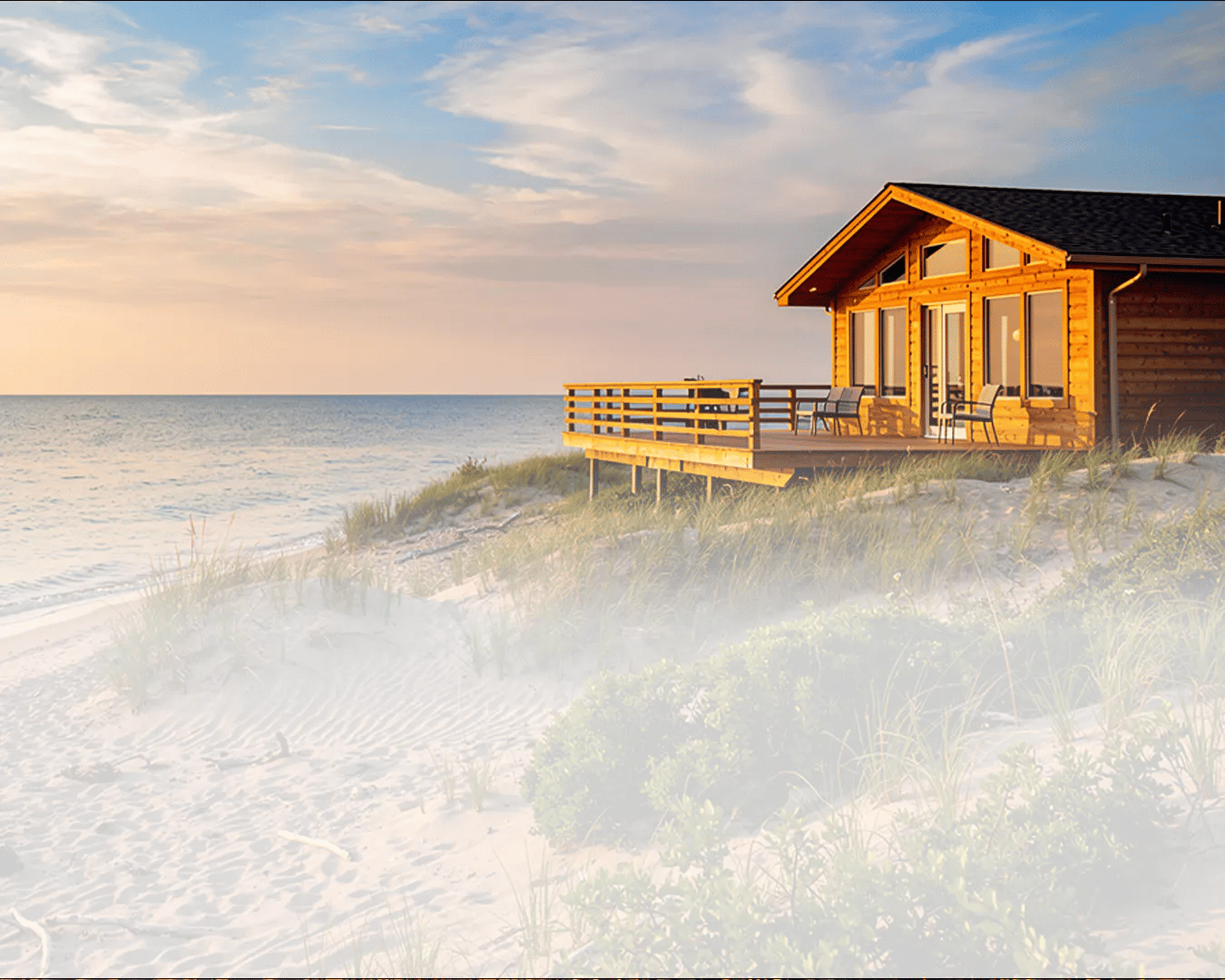 Lakefront cottage near Long Point captured with professional real estate photography