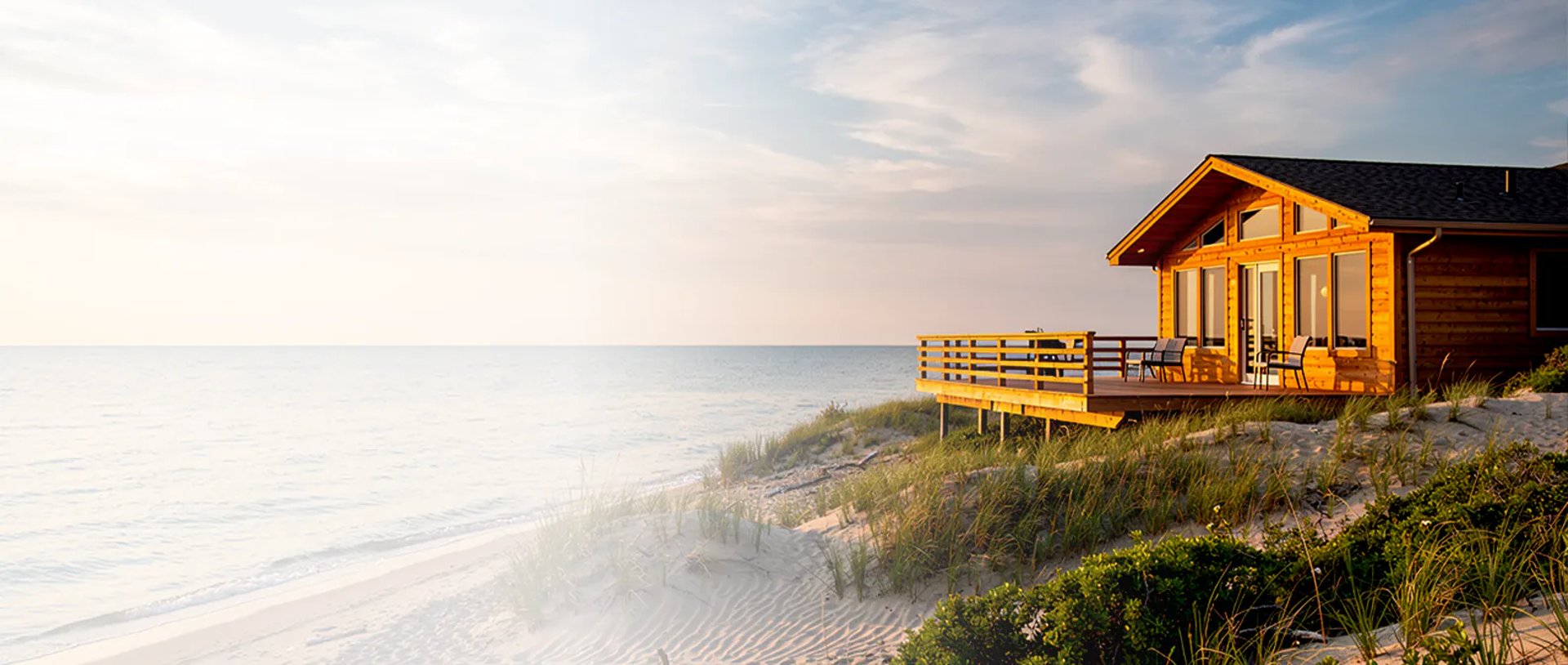 Lakefront cottage near Long Point captured with professional real estate photography