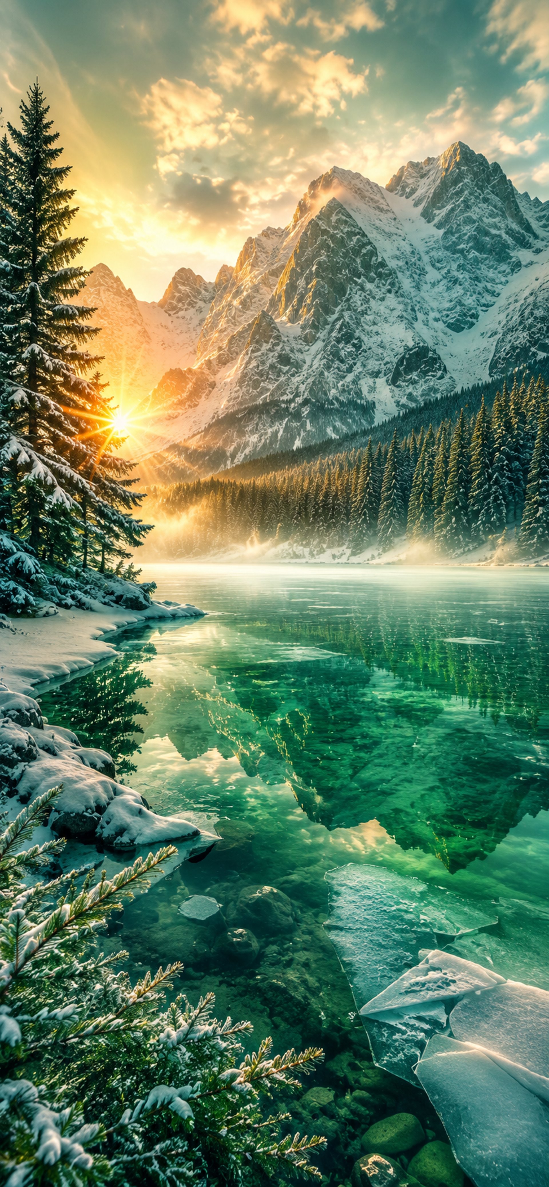 water falls in the forest