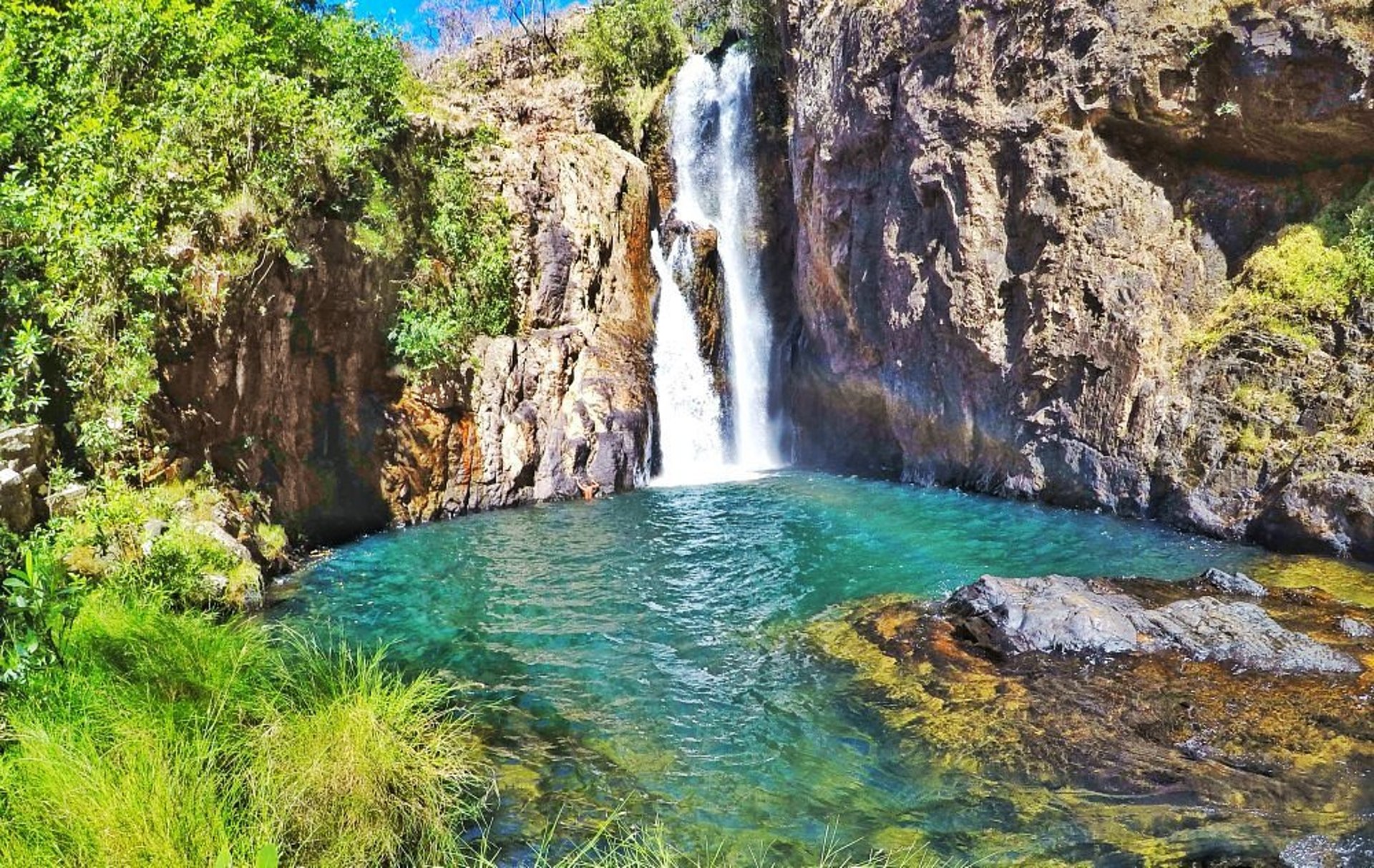 black blue and yellow textile