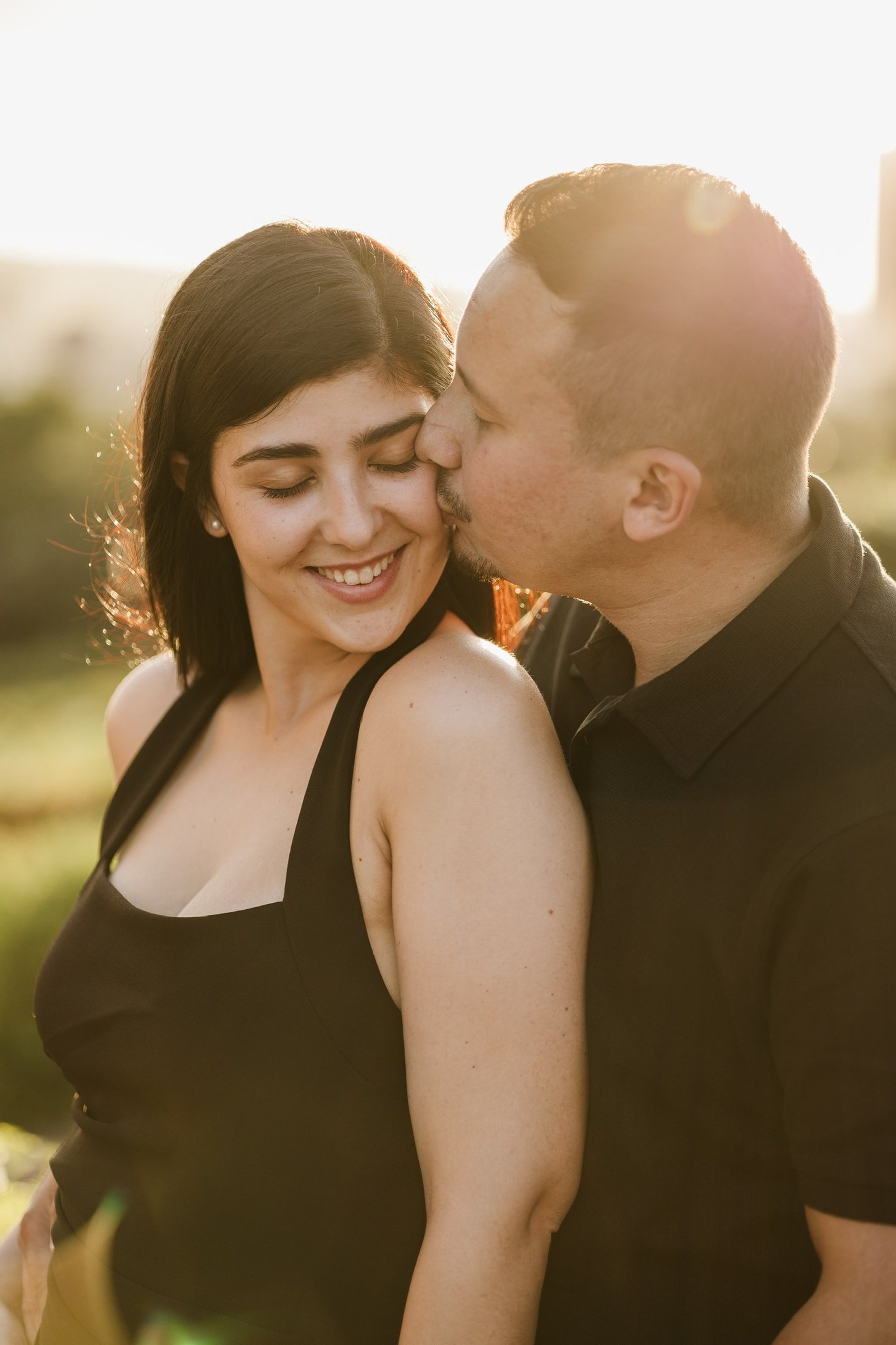 couple wearing silver-colored rings