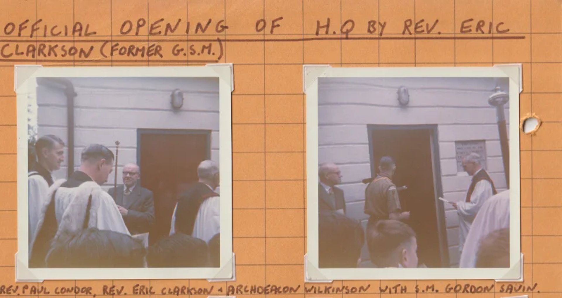 Rev Paul Cowdor, Rev Eric Clarkson, Archdeacon Wilkinson and Gordon Savin open the 25th Allerton Scout Base, in Liverpool