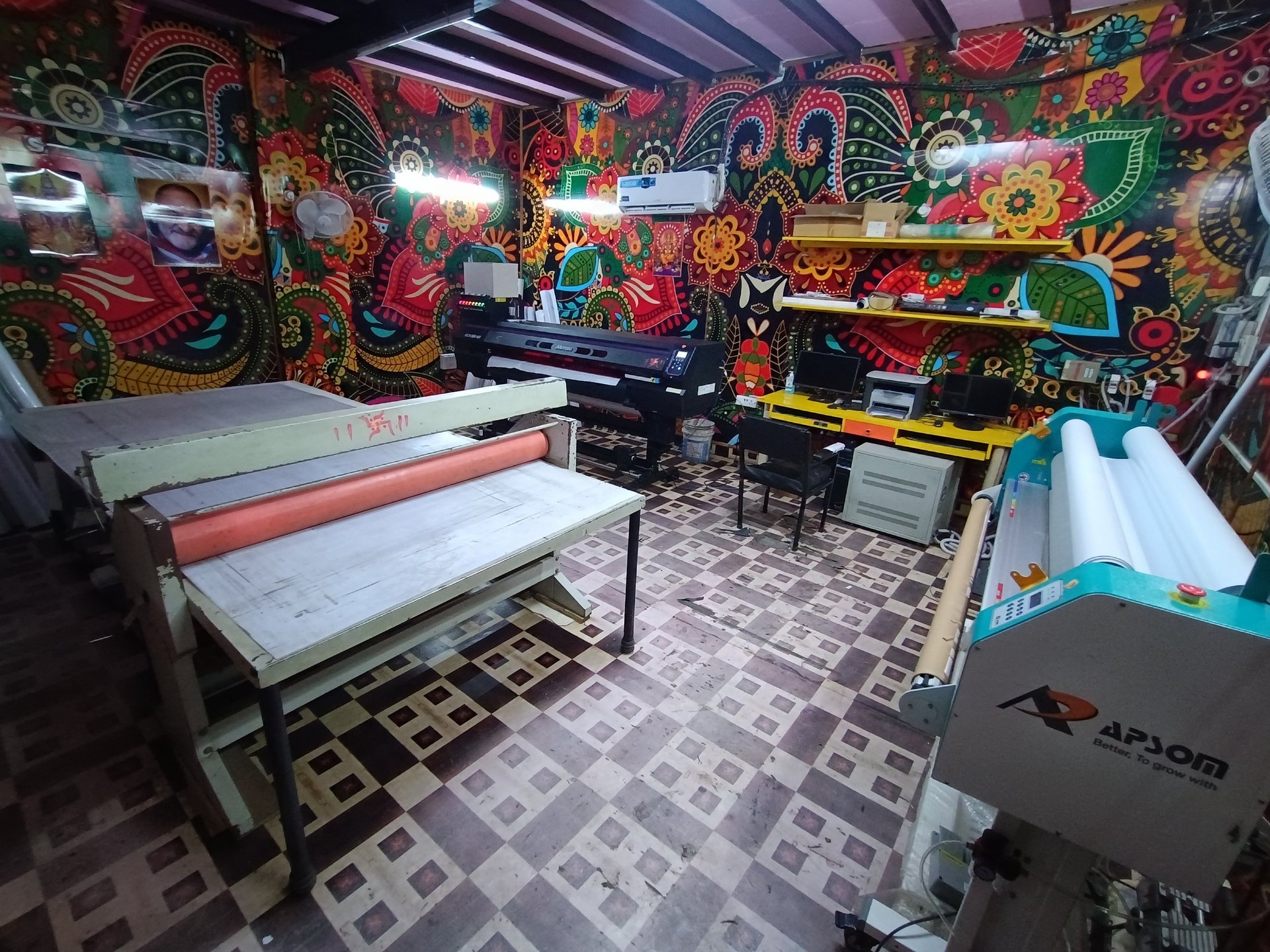 black blue and yellow textile