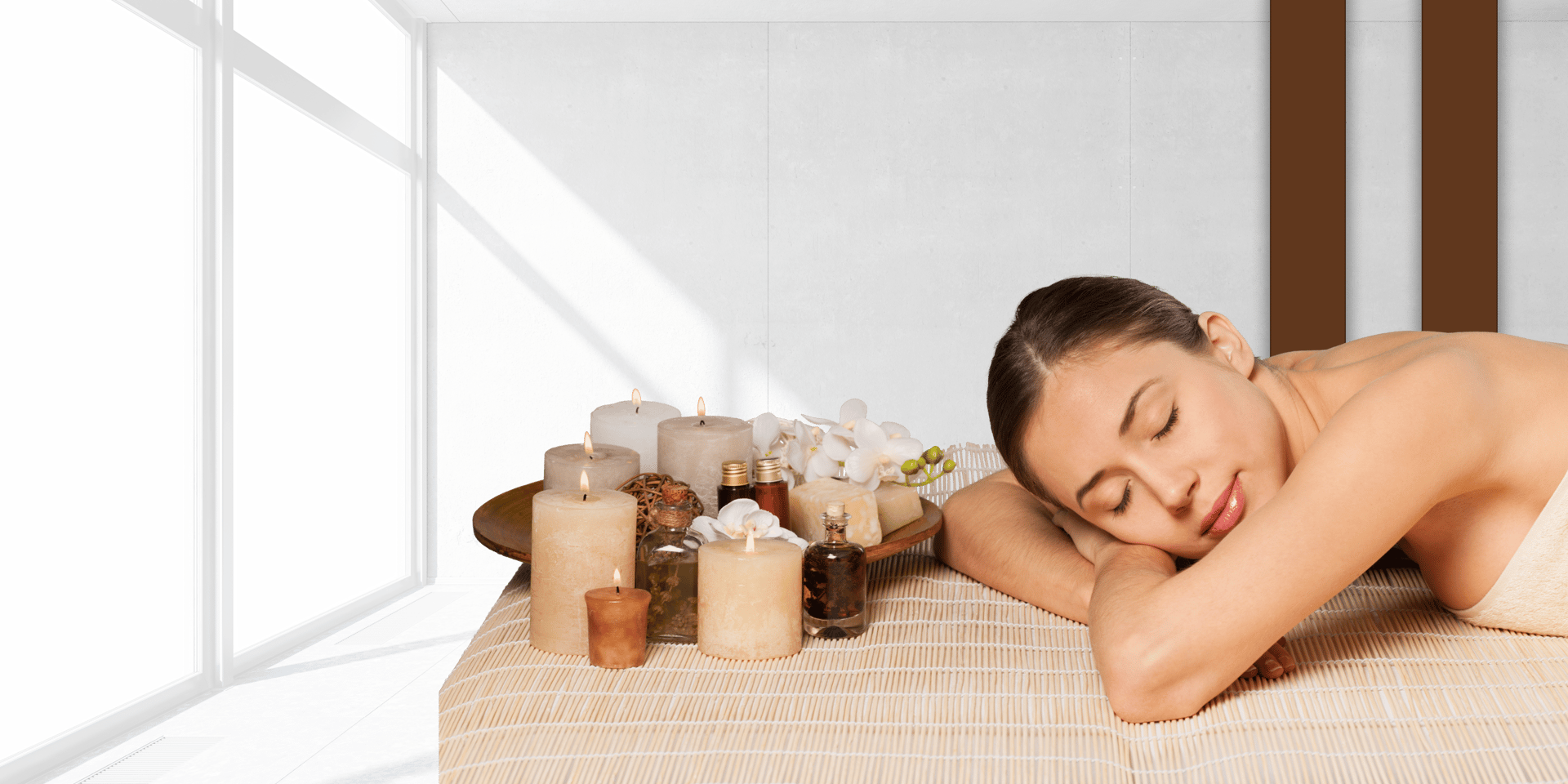 person holding woman nose