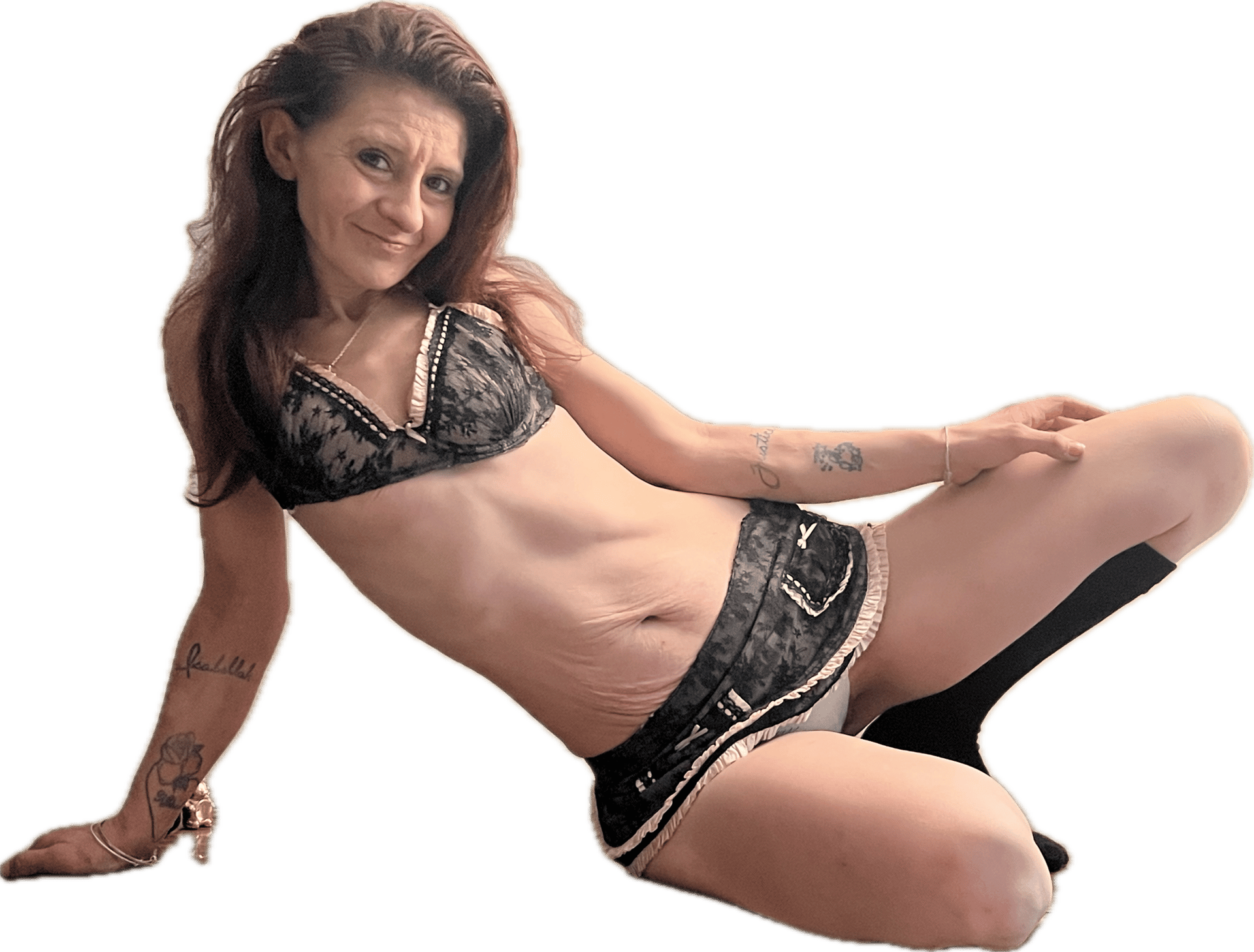 black and brown leather padded tub sofa