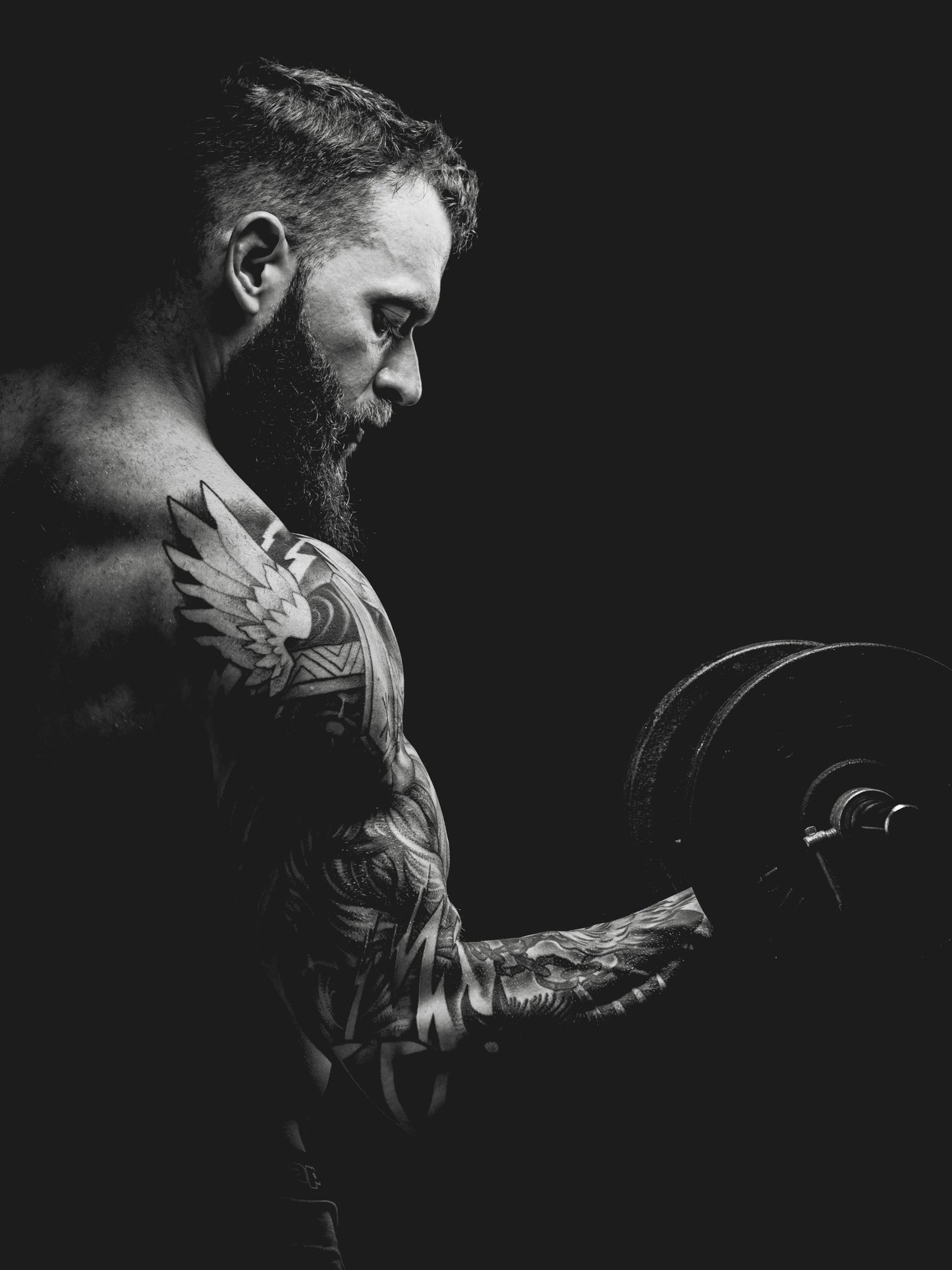 red blue and black abstract painting