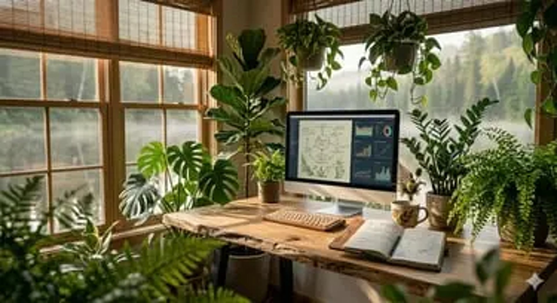 Bureau zen, carnet et données : IA et pensée systémique pour une efficacité écoresponsable par ÉcoScriptum.