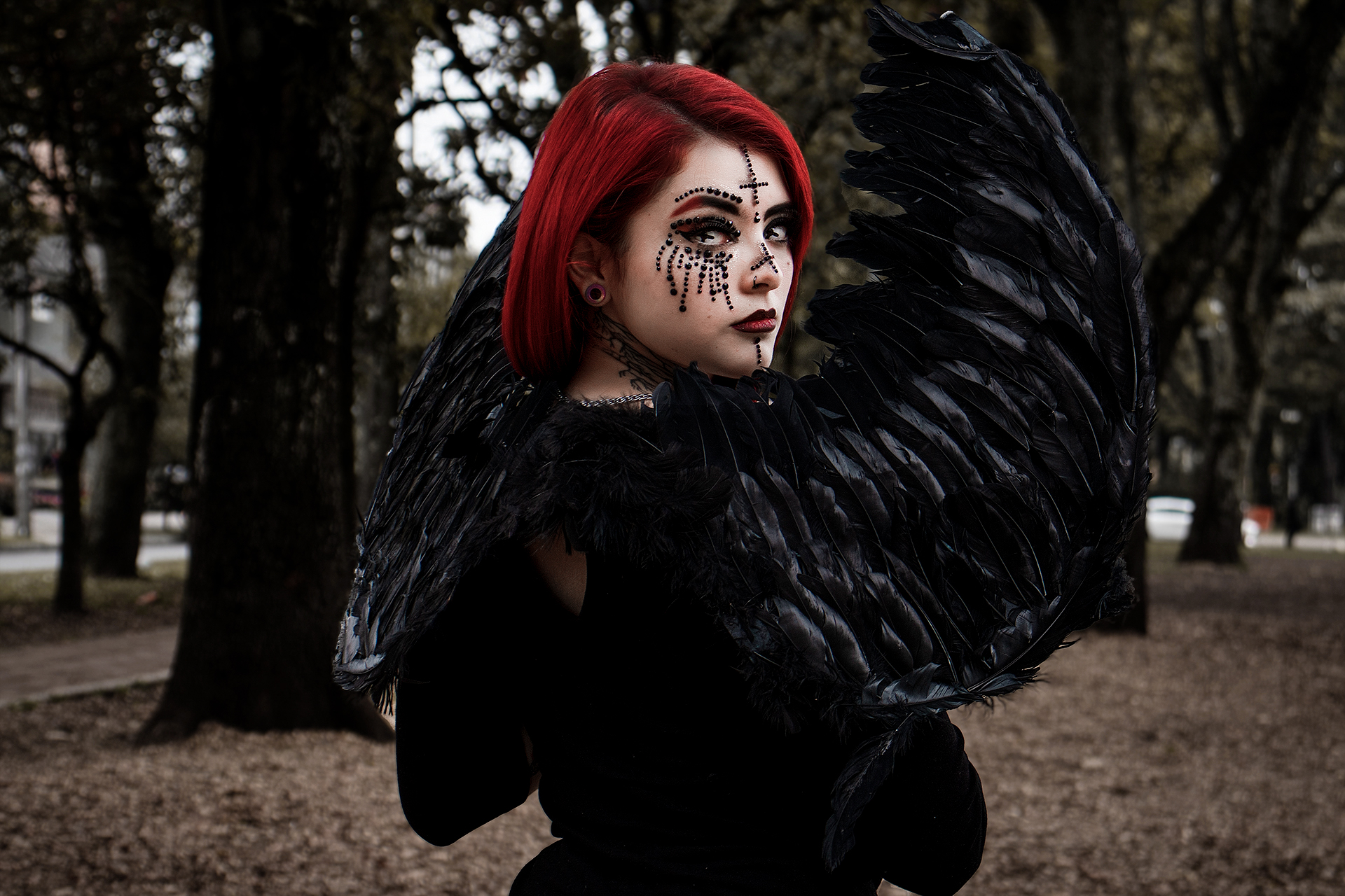 an abstract photo of a curved building with a blue sky in the background
