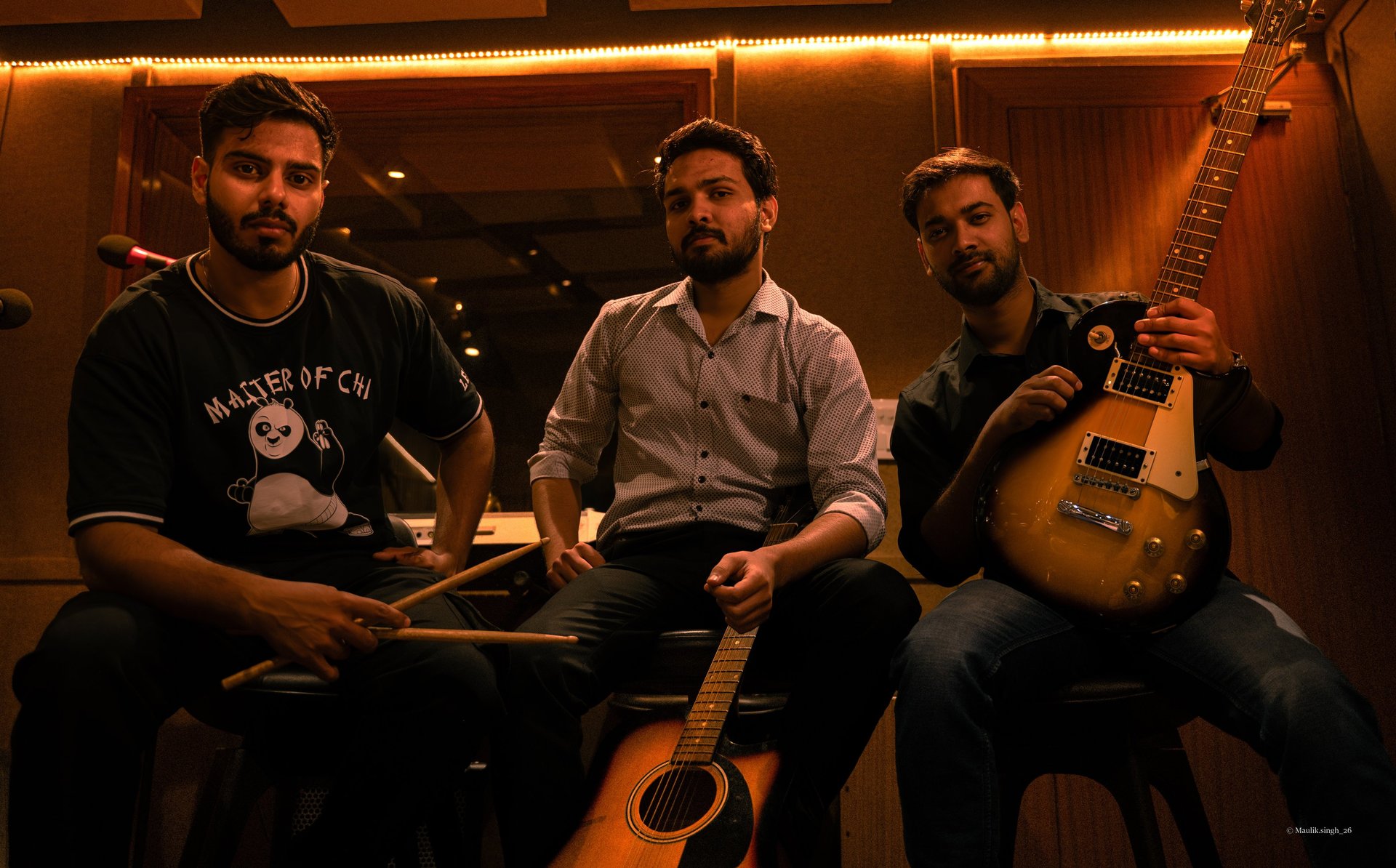 an abstract photo of a curved building with a blue sky in the background