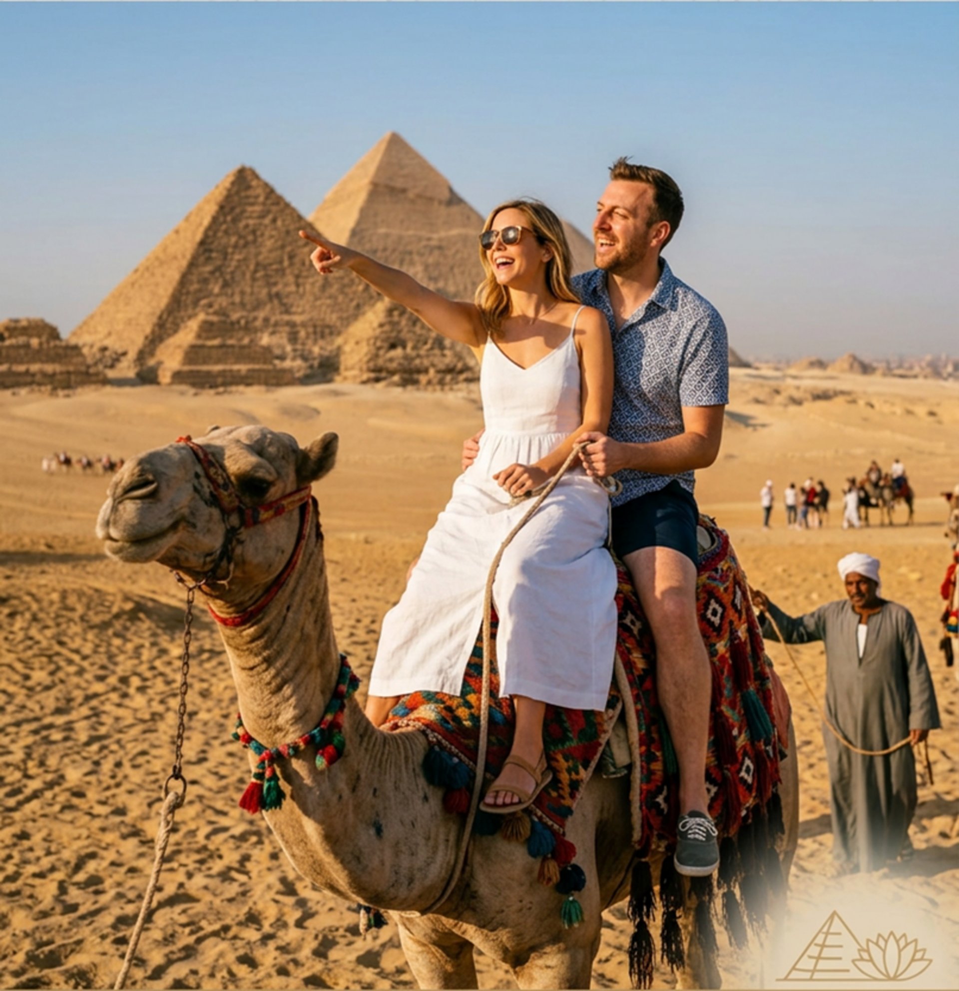 a black and white photo of the great pyramid of giza