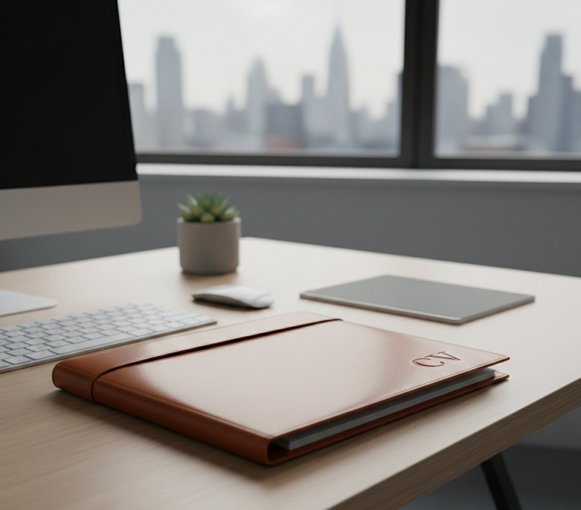 an abstract photo of a curved building with a blue sky in the background