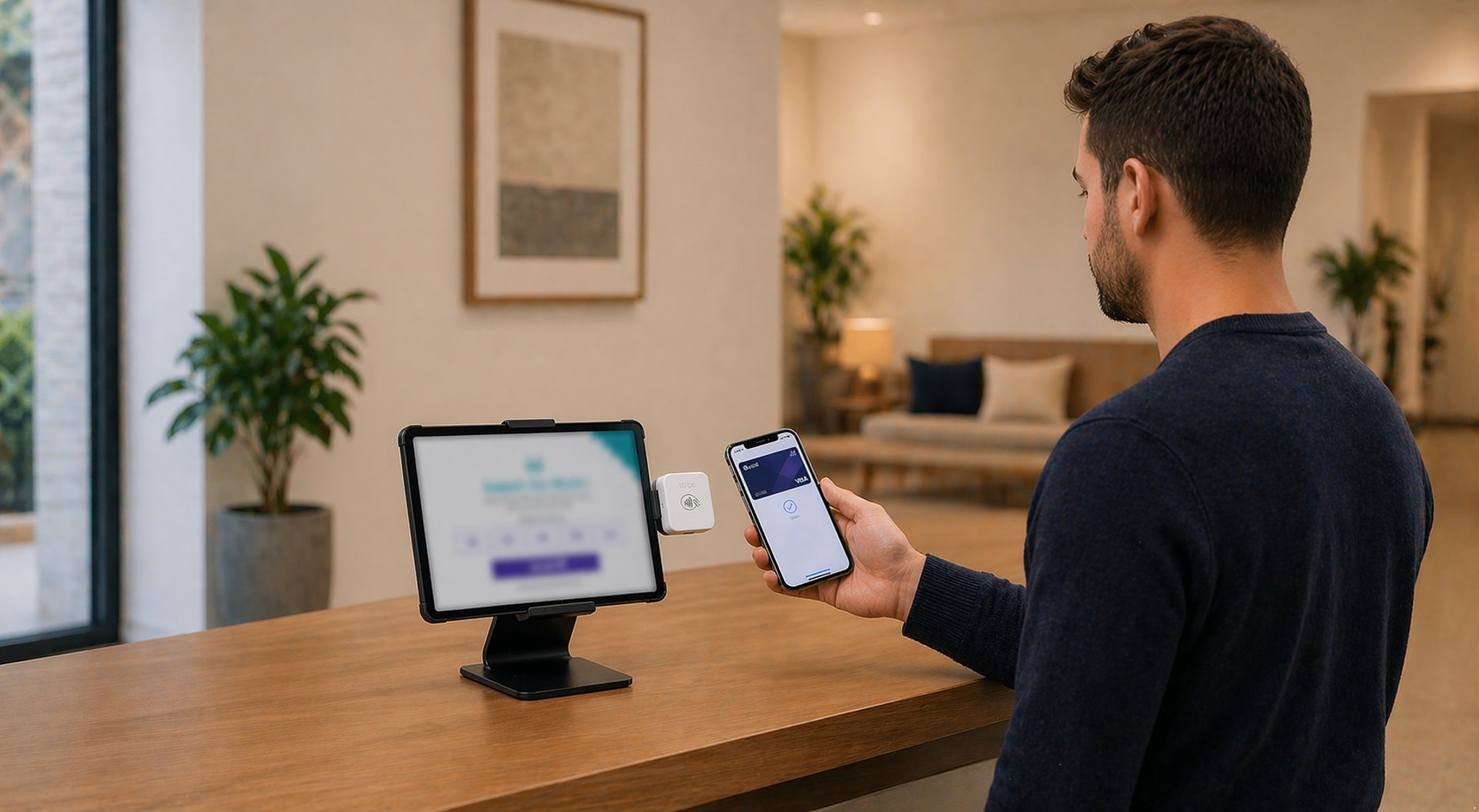 A person holding a credit card in their hand